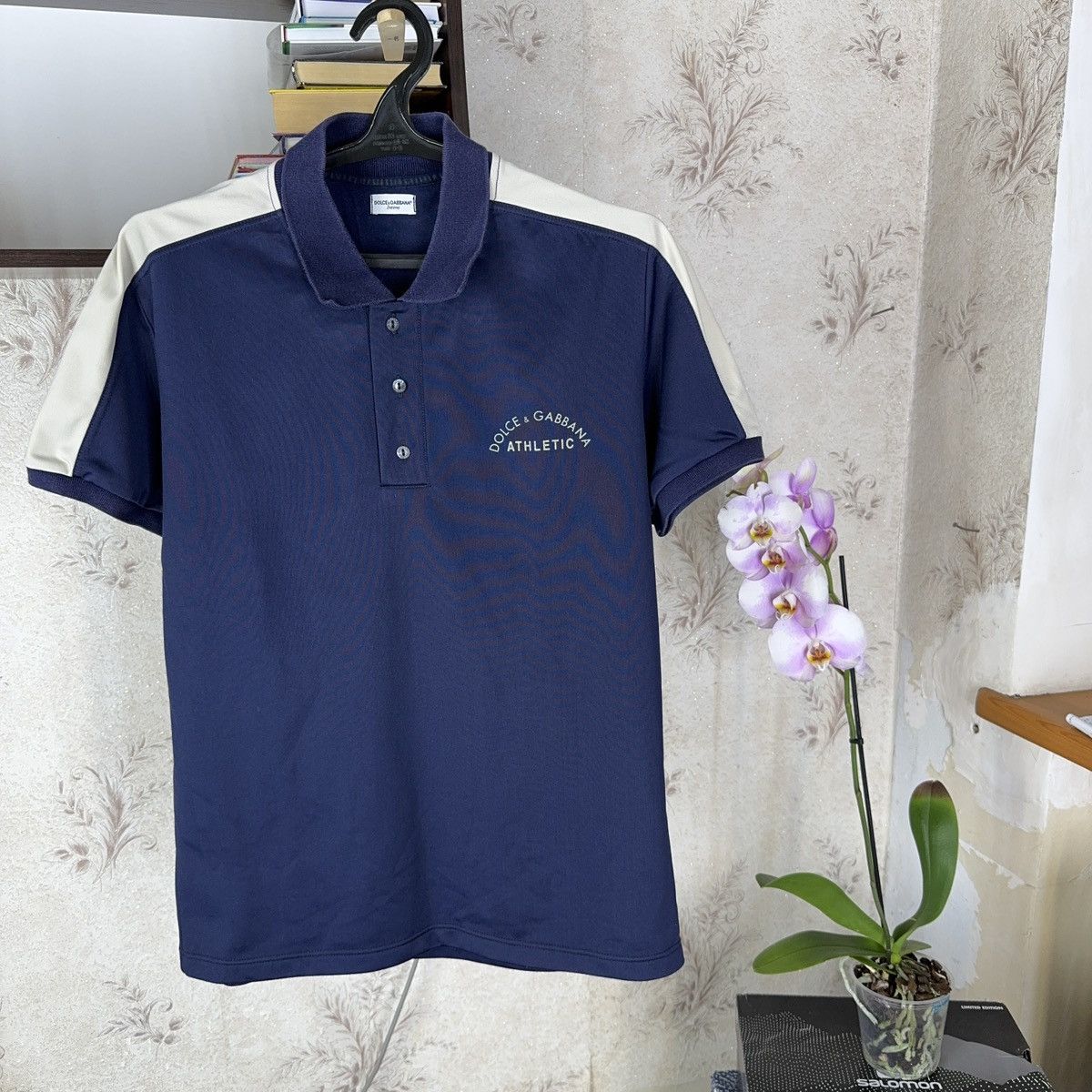 Dolce & Gabbana × Vintage Vintage Dolce Gabbanna T shirt Polo Athletic Blue L Size US L / EU 52-54 / 3 - 9 Thumbnail