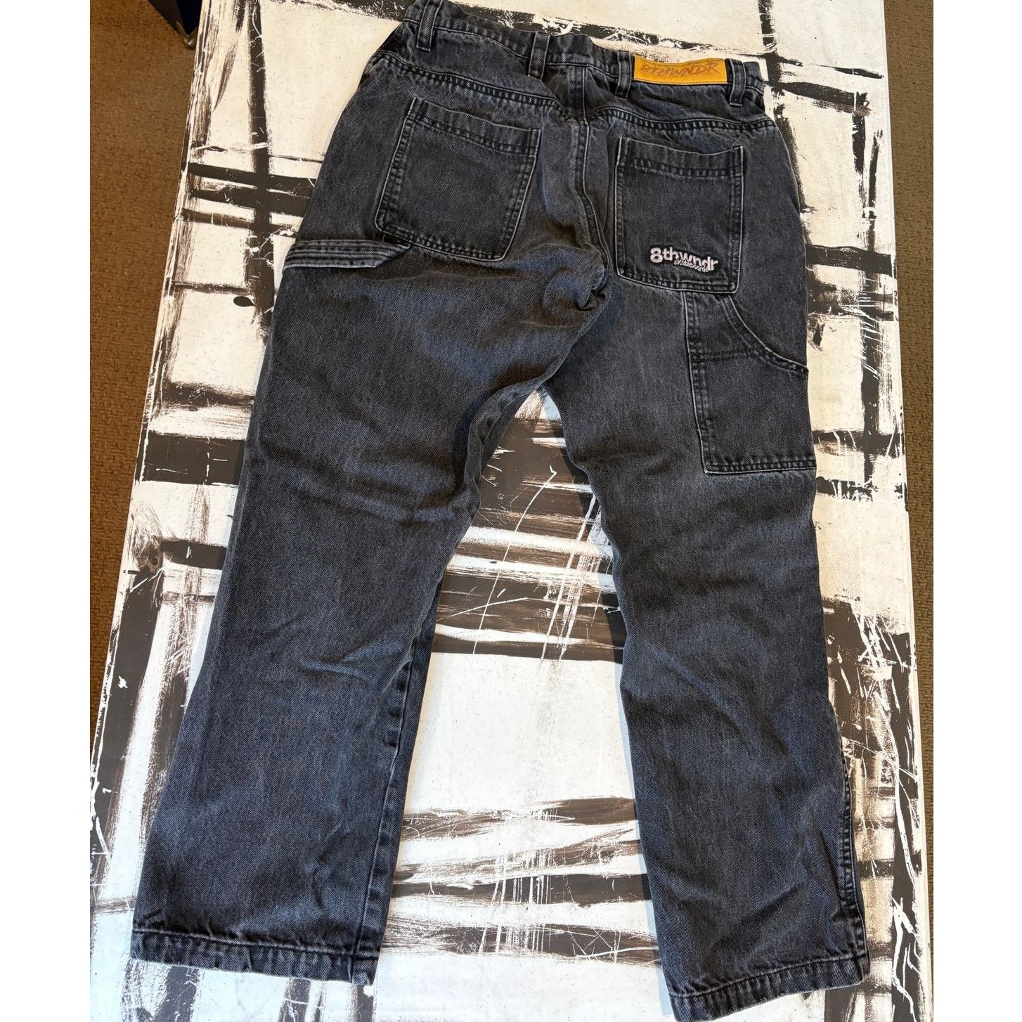 8THWNDR 8THWNDR Double Knee Denim Pant Carpenter Jean y2k - 2021 Size US 30 / EU 46 - 3 Thumbnail