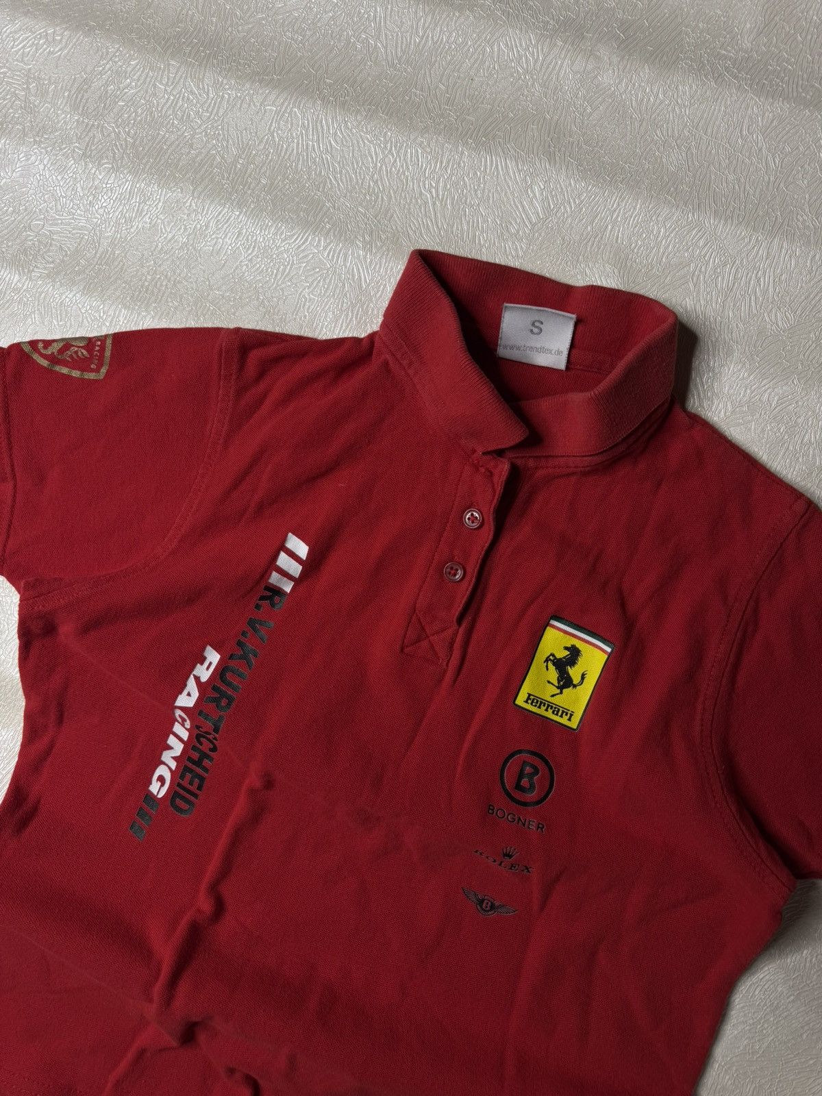 Bentley × Ferrari × Rolex Ferrari Polo T-Shirt Bogner Rolex Bentley Luxury Style Size S / US 4 / IT 40 - 2 Thumbnail