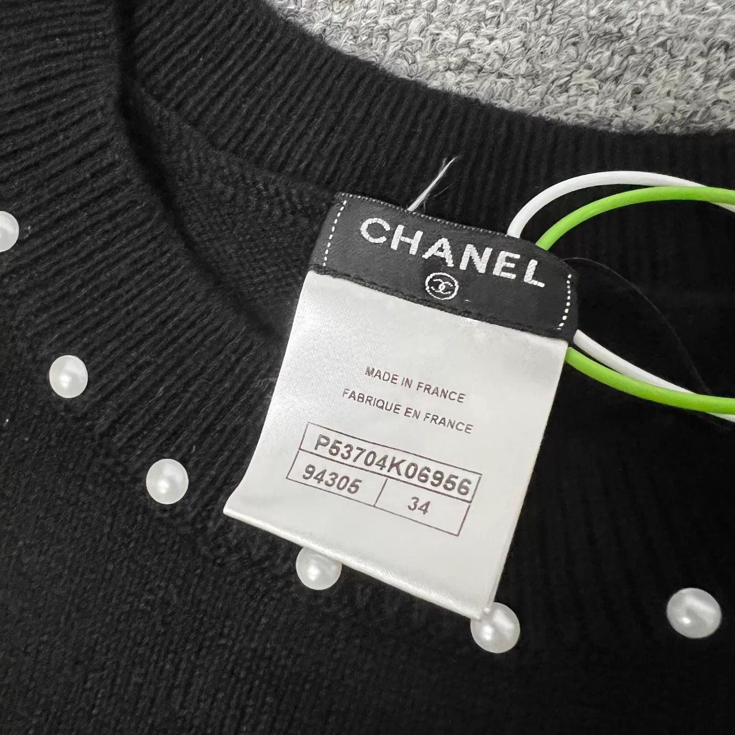 Chanel Chanel Enamel Button Pearl S/S Cashmere-Cotton Dress 34 99N Size XS / US 0-2 / IT 36-38 - 5 Thumbnail