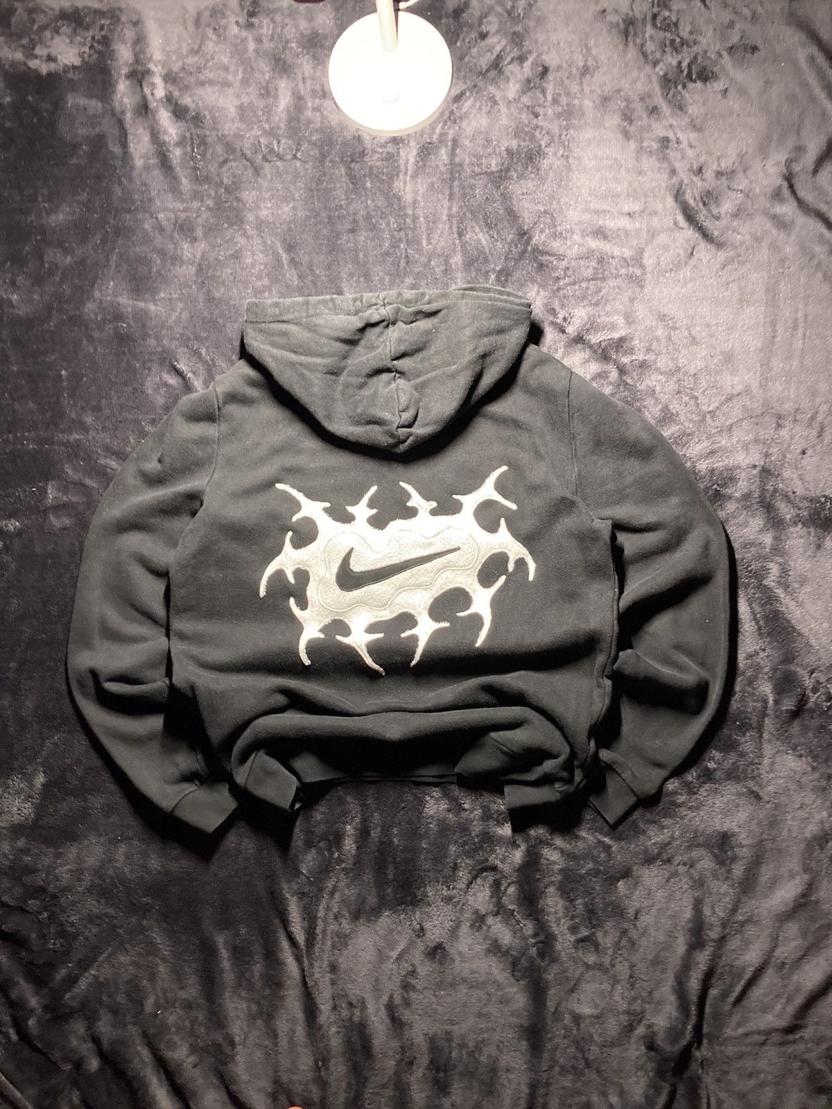 Nike × Vintage ⛩️nike hoodie custom fleece vintage y2k center big logo Size US M / EU 48-50 / 2 - 1 Thumbnail