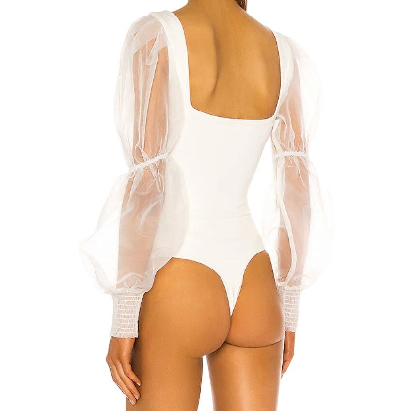 NBD NBD Blaine Bodysuit in White, Size XXS Size XXS / US 00 / IT 34 - 3 Thumbnail