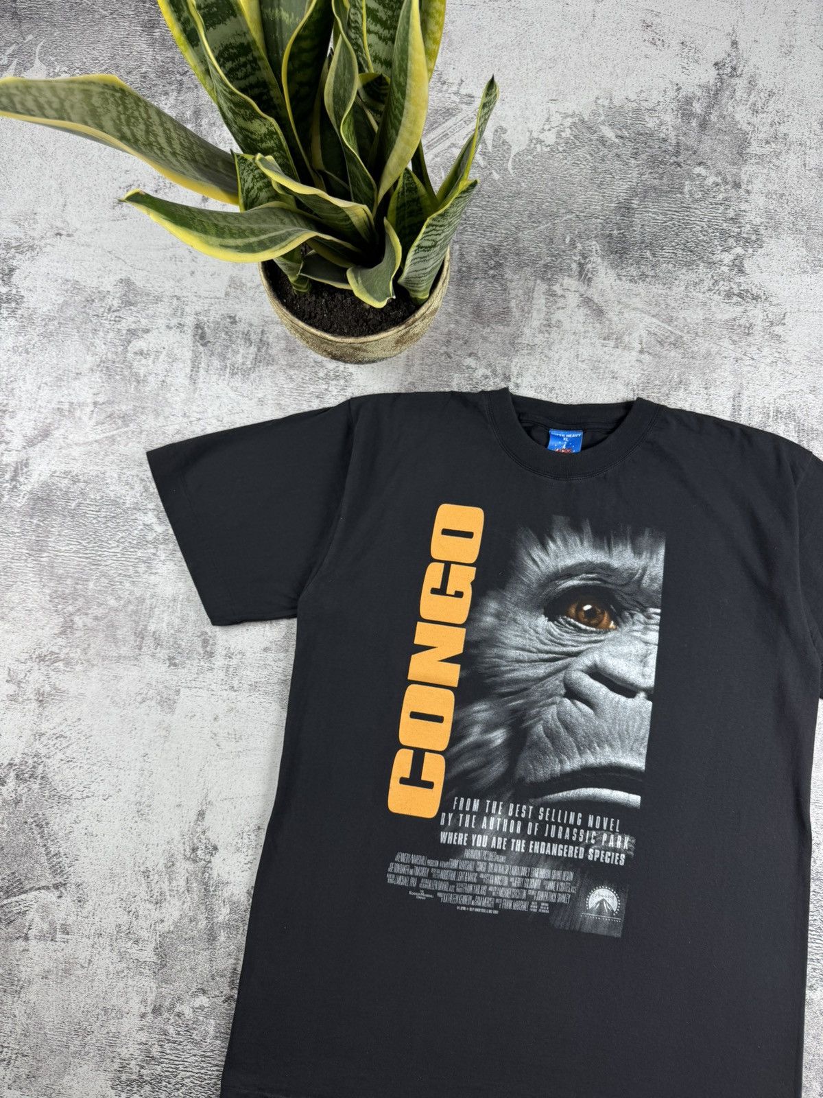 Vintage 90S Congo Film Monkey Authentic Merch 90S 1995 T Shirt Tee Size US XL / EU 56 / 4 - 4 Thumbnail