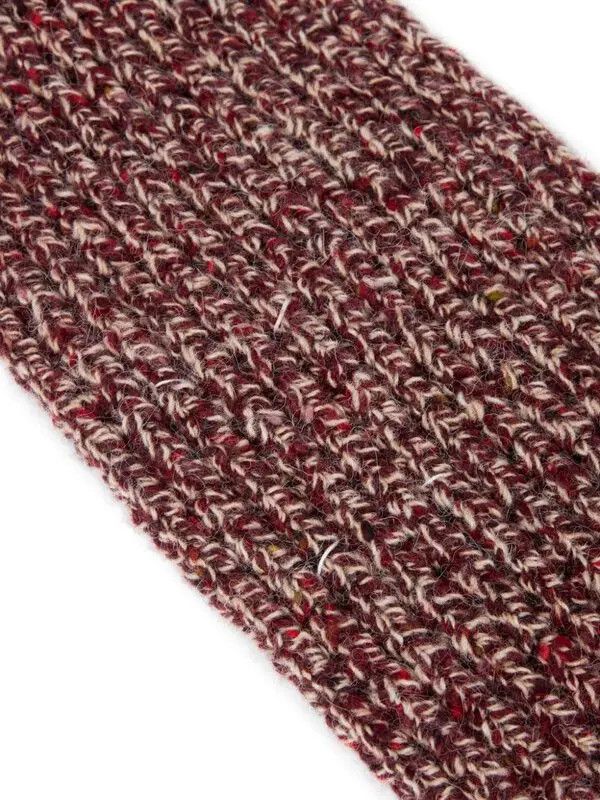 Maison Margiela o1mle0126 Size: OS / Mended Scarf in Brown Size ONE SIZE - 2 Thumbnail