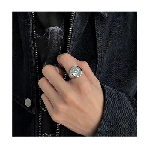 Other Modern Jewelry Rings Open Size Chrome Ring (Size 7-13) Size ONE SIZE - 3 Thumbnail