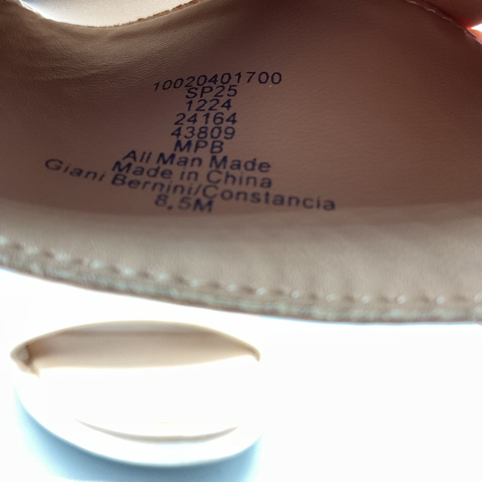 Giani Bernini Giani Bernini Womens Constancia Wedge Sandals Beige Size 8.5 Size US 8.5 / IT 38.5 - 5 Thumbnail