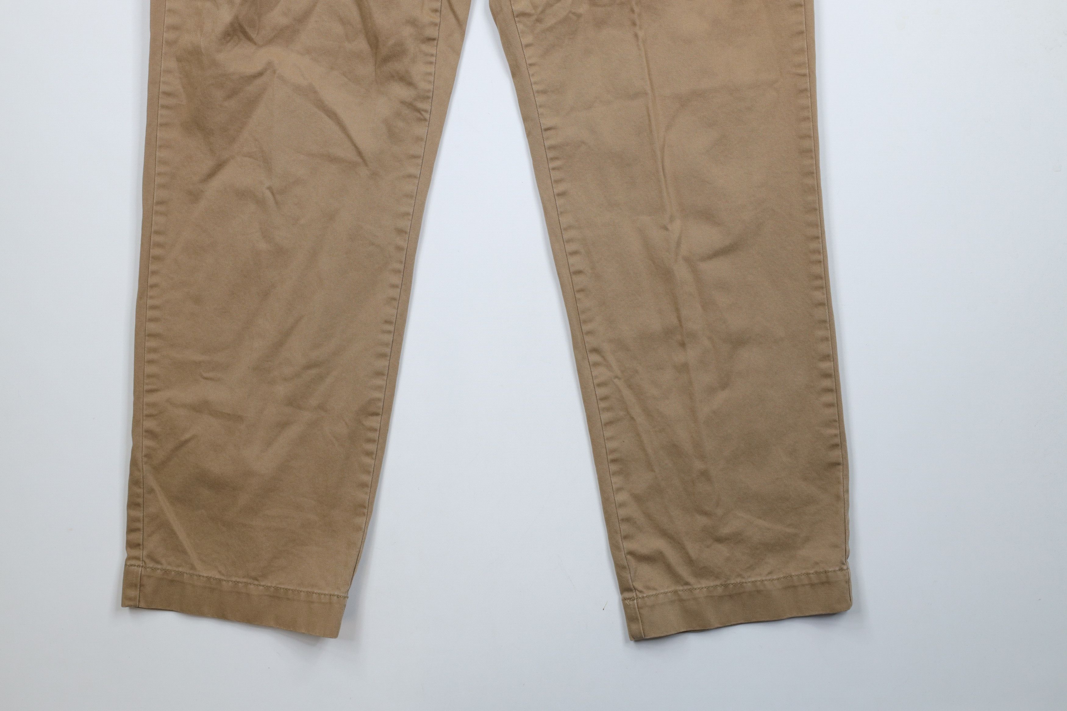 Ralph Lauren × Vintage Vintage 90s Ralph Lauren Wide Leg Chino Pants Brown Cotton Size US 34 / EU 50 - 4 Thumbnail