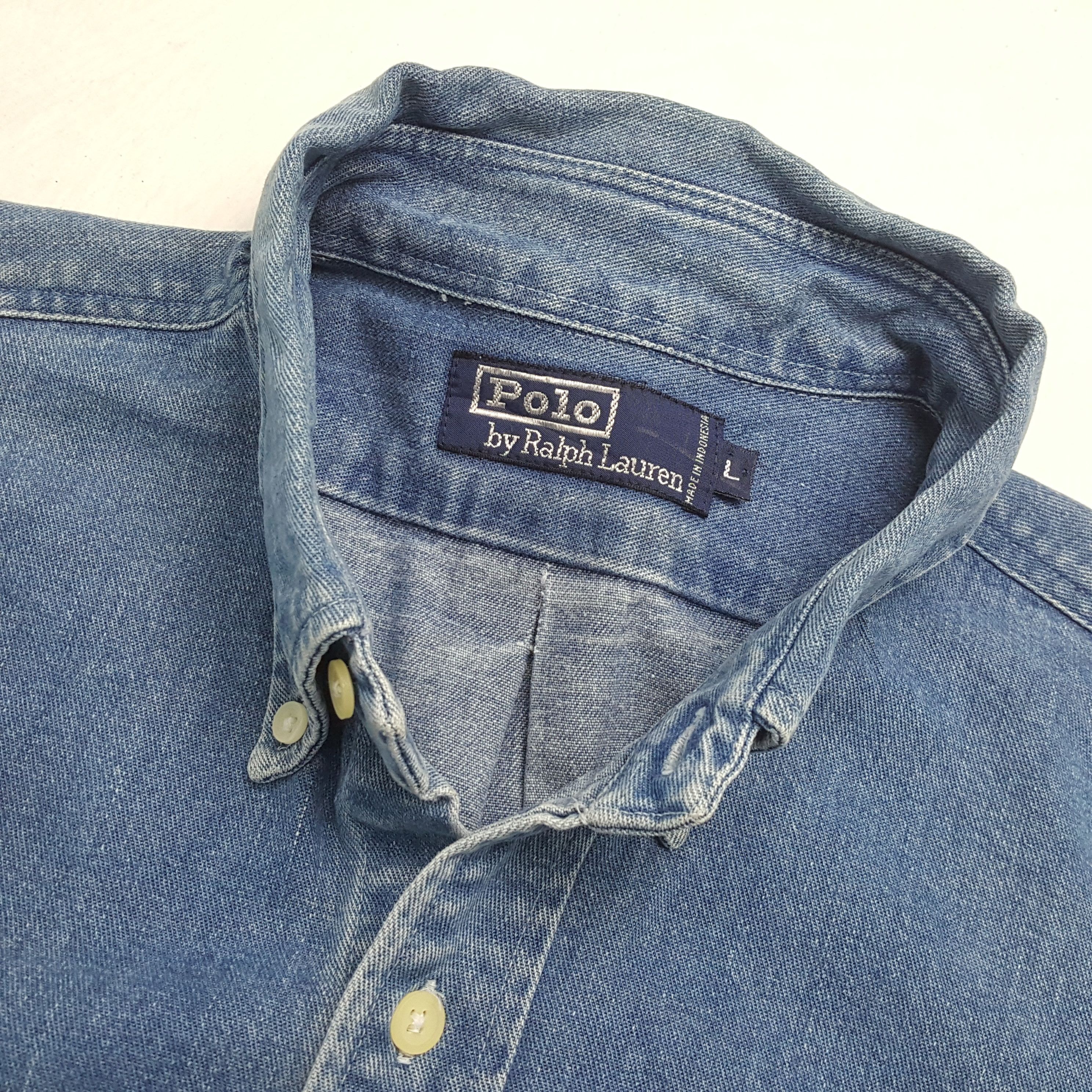 Polo Ralph Lauren × Vintage POLO by RALPH LAUREN Small Logo Design Shirt Size US L / EU 52-54 / 3 - 9 Thumbnail