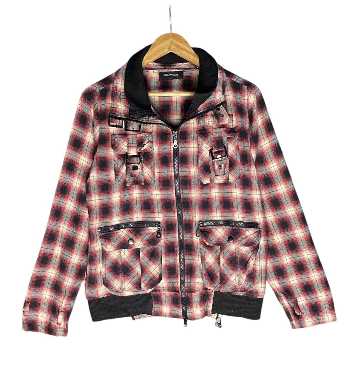 In The Attic In The Attic Tartan Bondage Punk Double Zipper Jacket Size US M / EU 48-50 / 2 - 2 Thumbnail