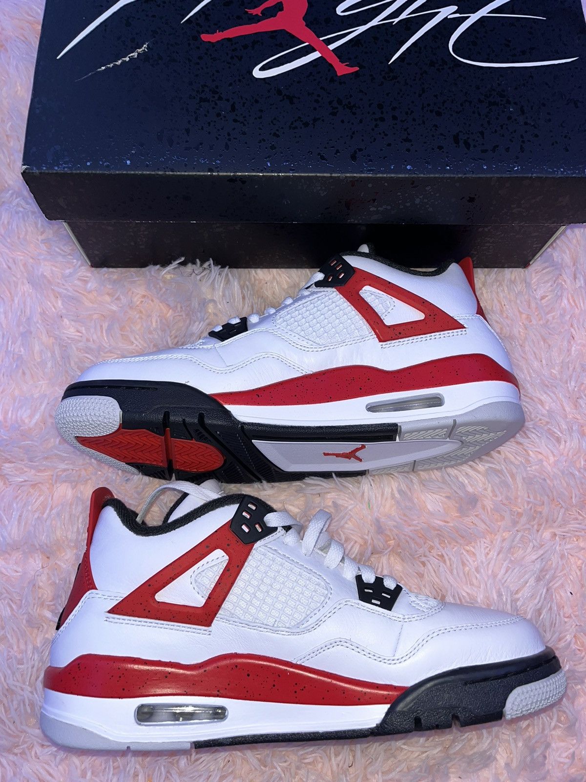 Jordan Brand Air Jordan 4 retro (gs) Red cements Size US 7 / EU 40 - 2 Thumbnail