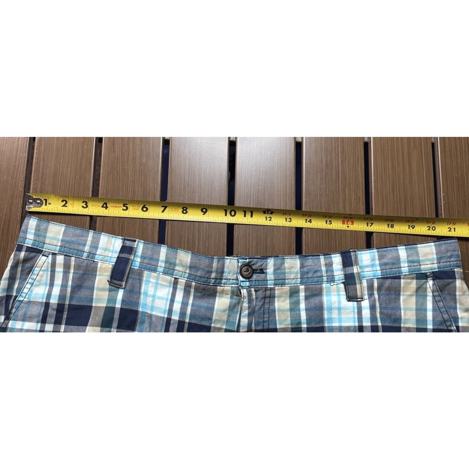 Izod NWT Izod Mens 42x10 Plaid Shorts Y2k Vintage Skater Retro Size US 42 / EU 58 - 7 Thumbnail
