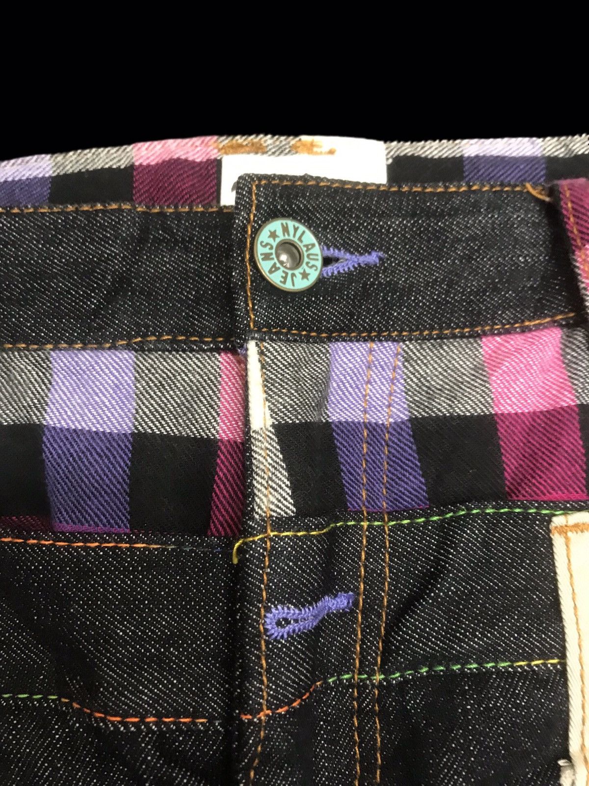Japanese Brand × Seditionaries 💥DOUBLE WAIST💥RARE NYLAUS ZIPPER DOUBLE WAIST DENIM F430 Size US 32 / EU 48 - 3 Thumbnail