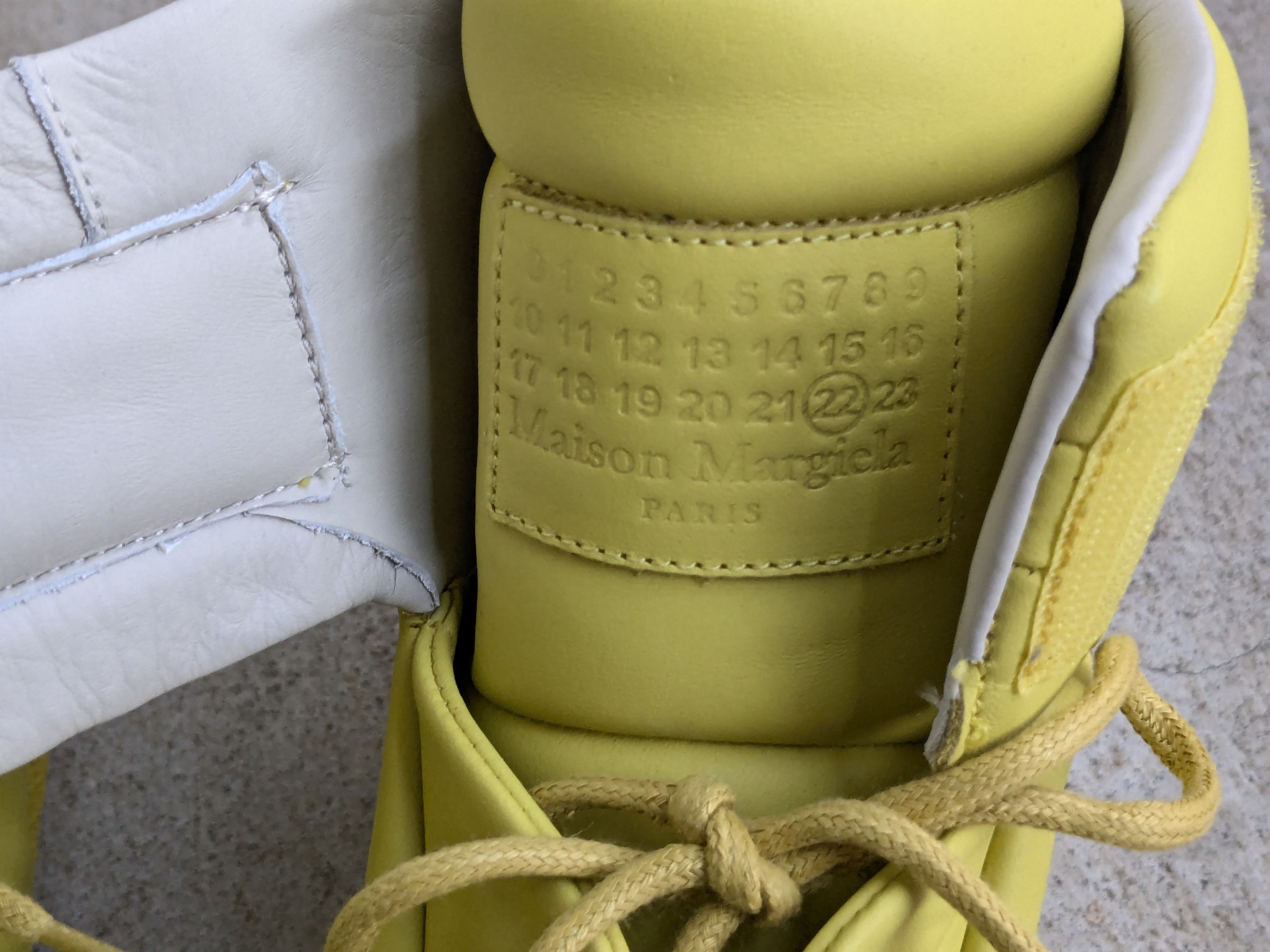 Maison Margiela Maison Margiela Future Neon Yellow 10 43 High Tops Leather Size US 10 / EU 43 - 4 Thumbnail