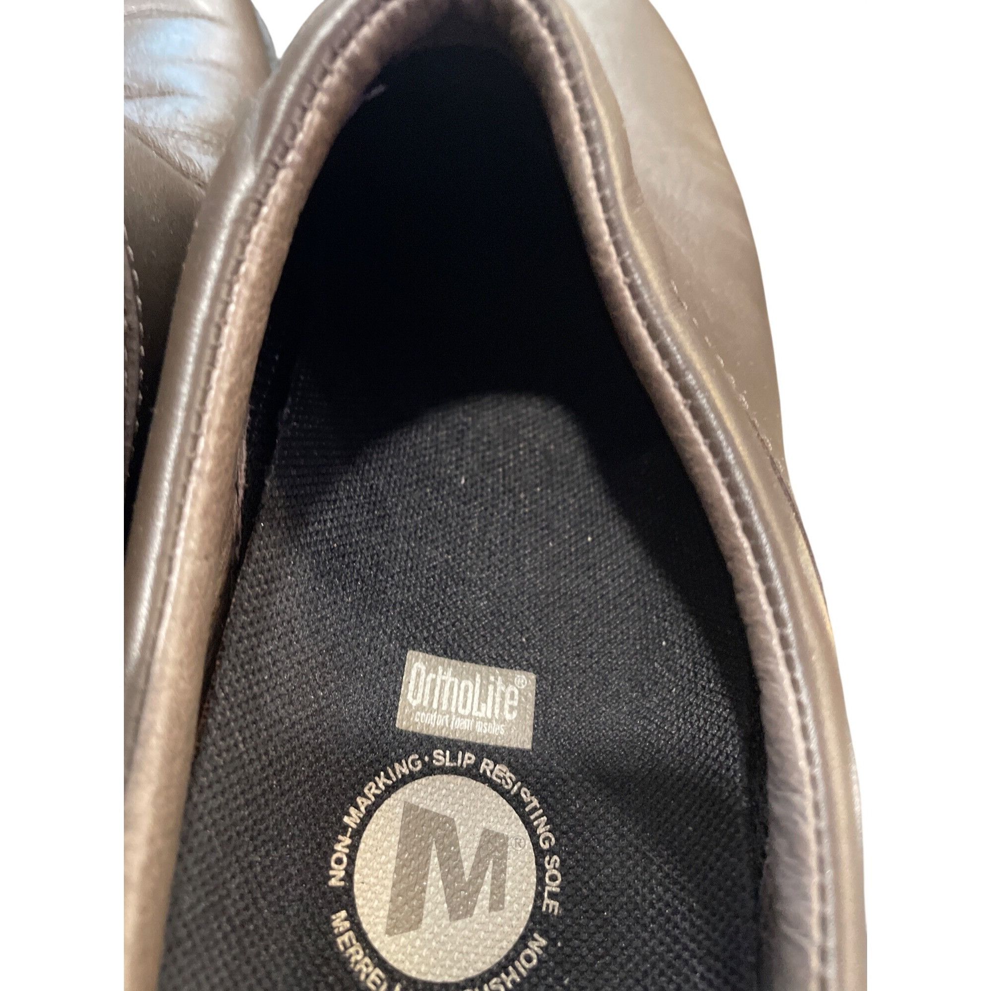 Merrell Merrell Ortholite Foam wms brown leather clogs mules sz 8 SK Size US 8 / IT 38 - 9 Thumbnail