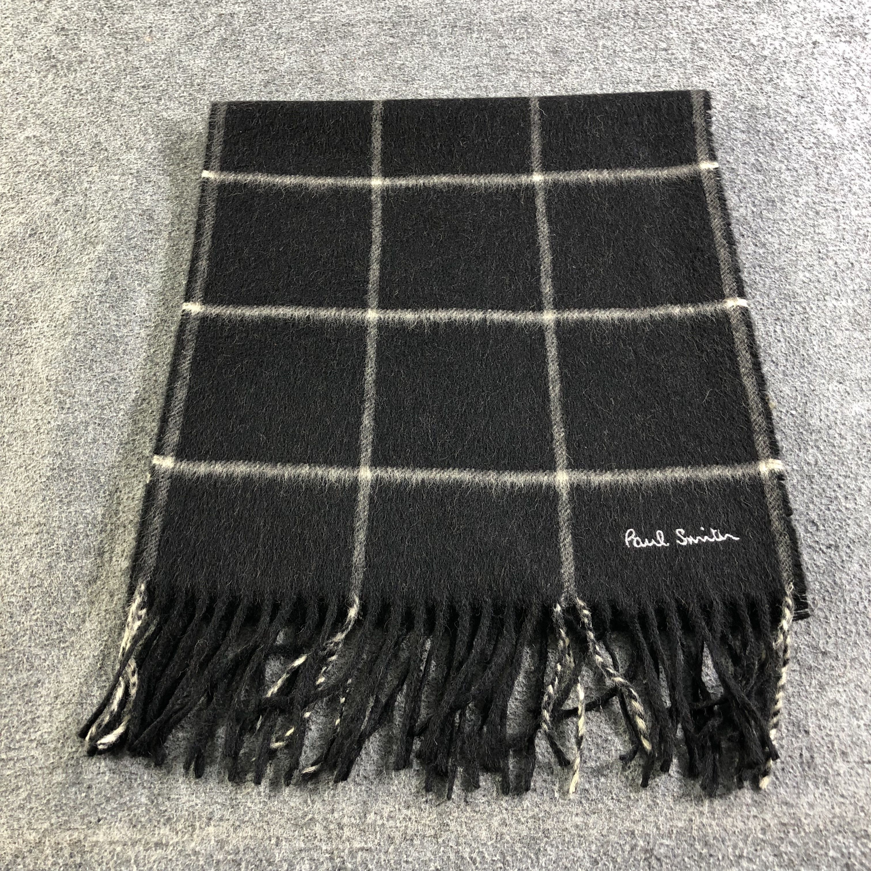 Paul Smith Paul Smith Camel Hair Tartan Scarf Muffler Neckwear V2524 Size ONE SIZE - 2 Thumbnail