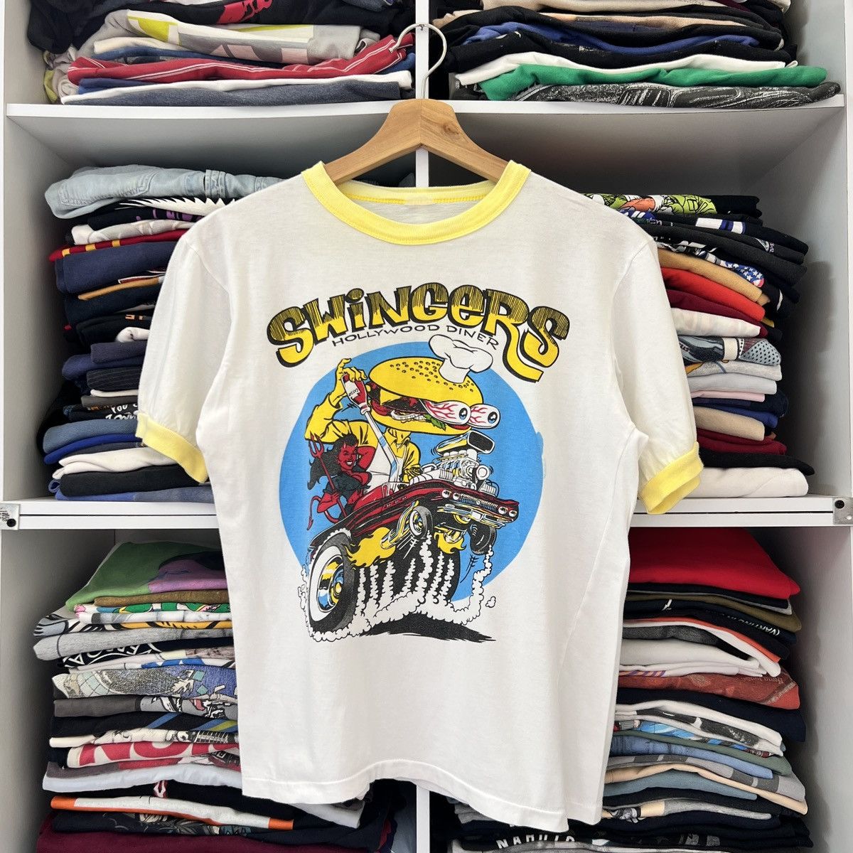 Vintage VTG SWINGER HOLLYWOOD DINER “RATFINK PARODY” Size US M / EU 48-50 / 2 - 1 Thumbnail