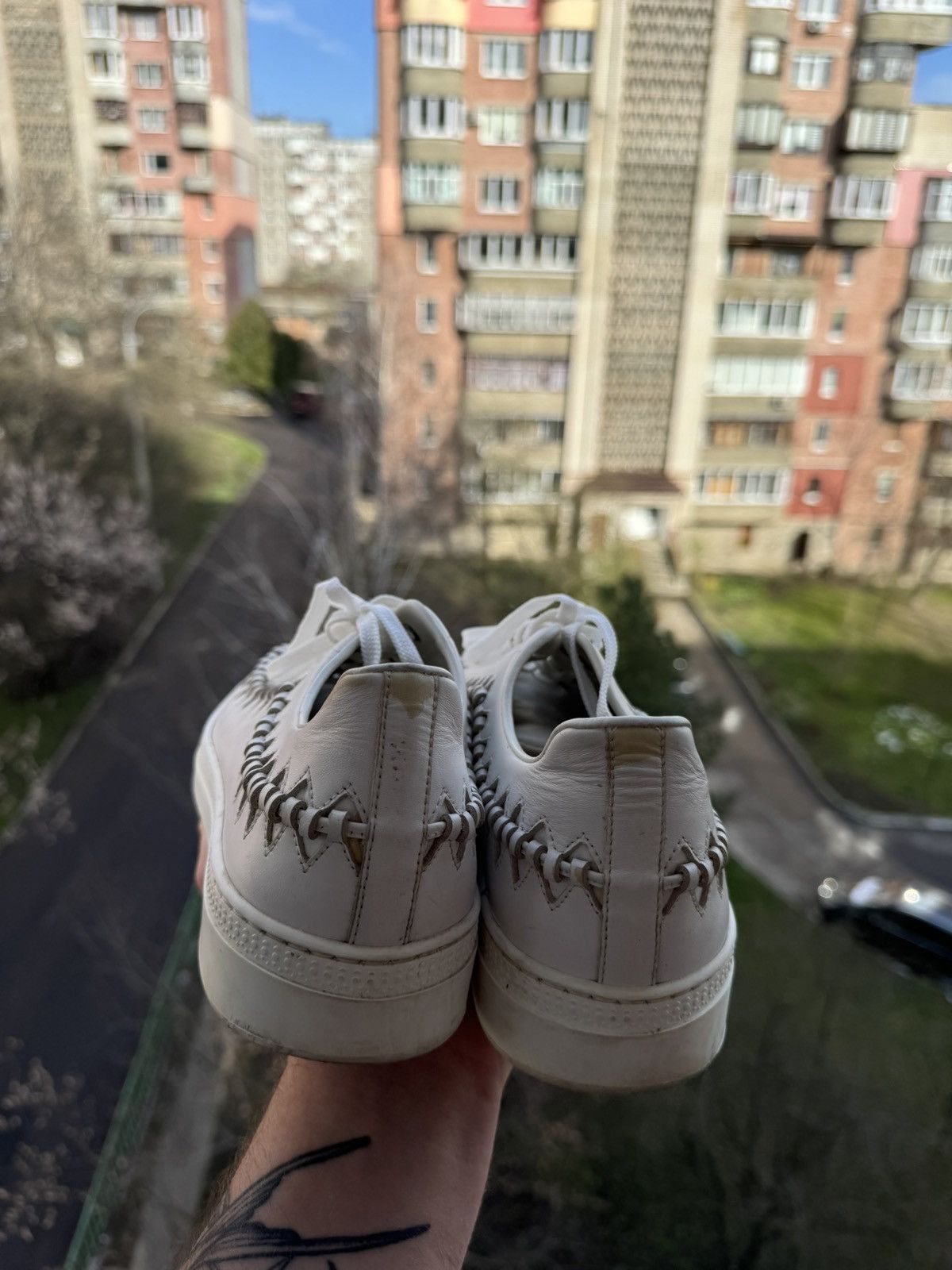 Alaia Alaia Alaïa Paris Leather Sneakers Size 41 Size US 10 / IT 40 - 4 Thumbnail