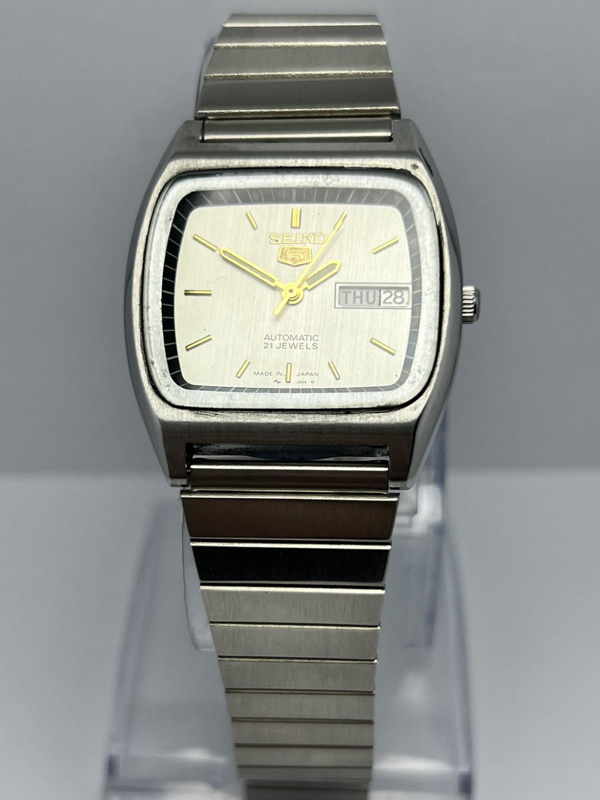 Seiko Seiko 5 Automatic 6309 Vintage 36mm Black Dial Watch Size 36 - 2 Thumbnail