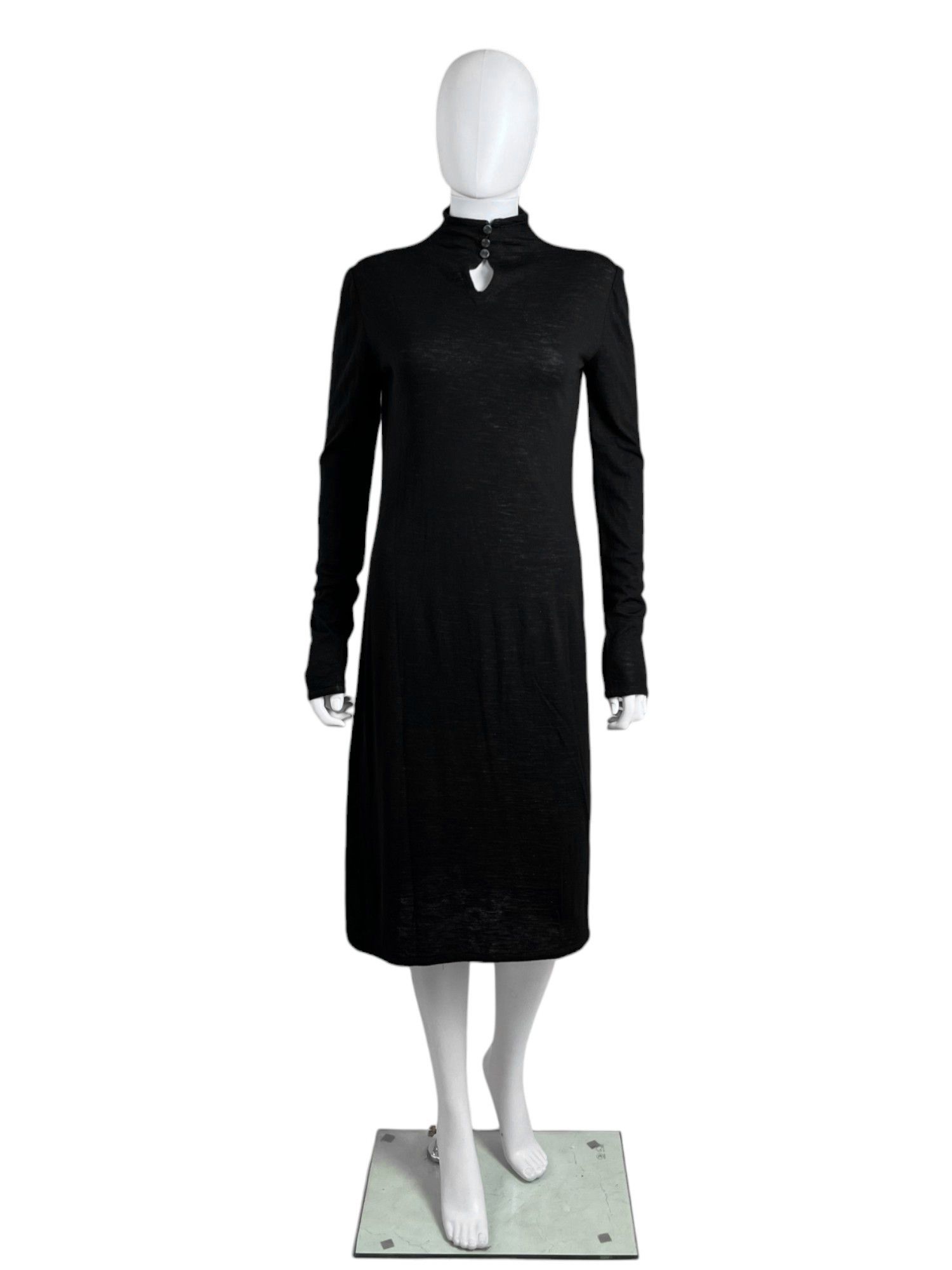 Chanel 1980's Black Turtlenecked Longsleeves Dress Size M / US 6-8 / IT 42-44 - 1 Thumbnail