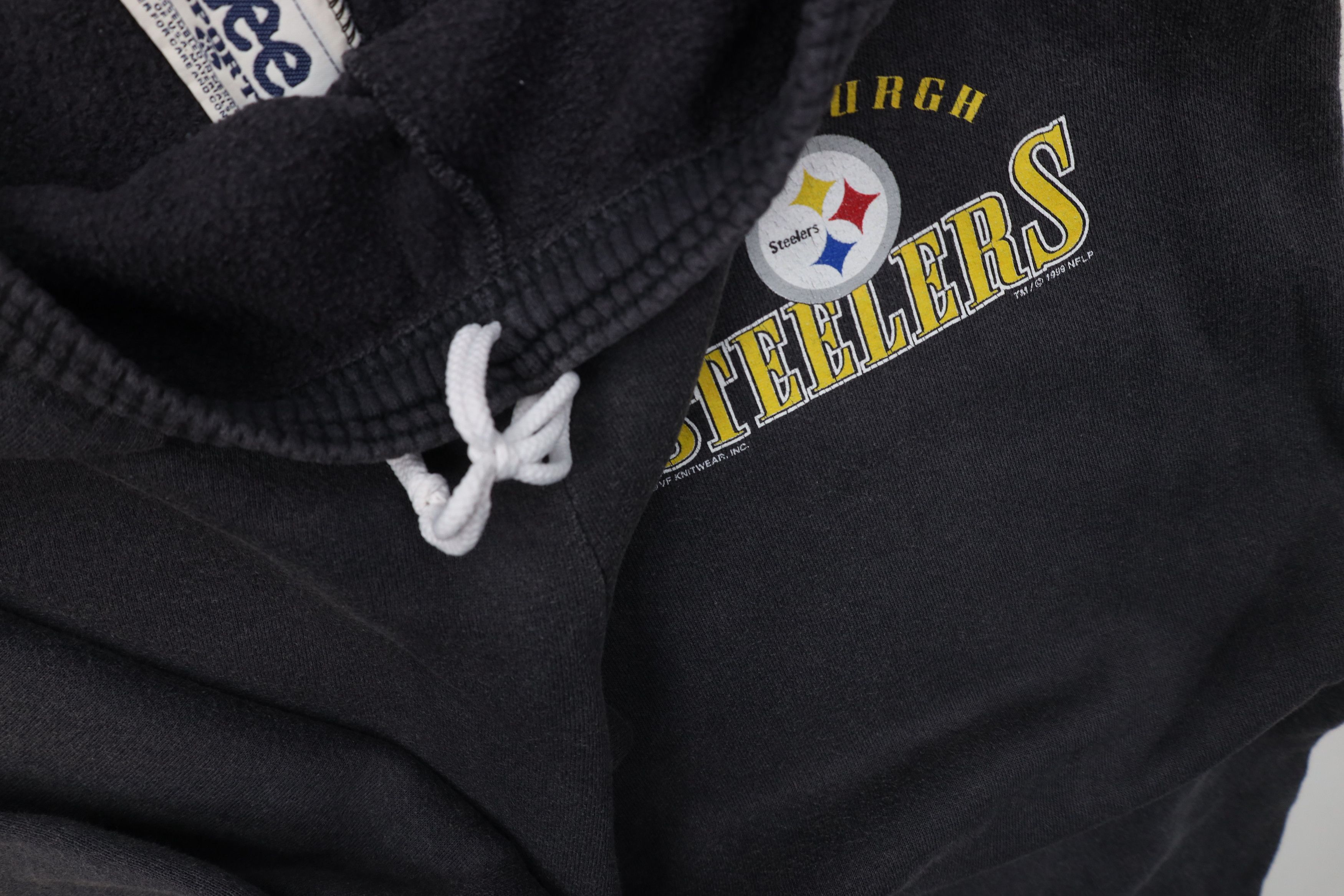 Vintage Vintage 90s Steelers Football Sweatpants Joggers Black Size US 38 / EU 54 - 8 Thumbnail