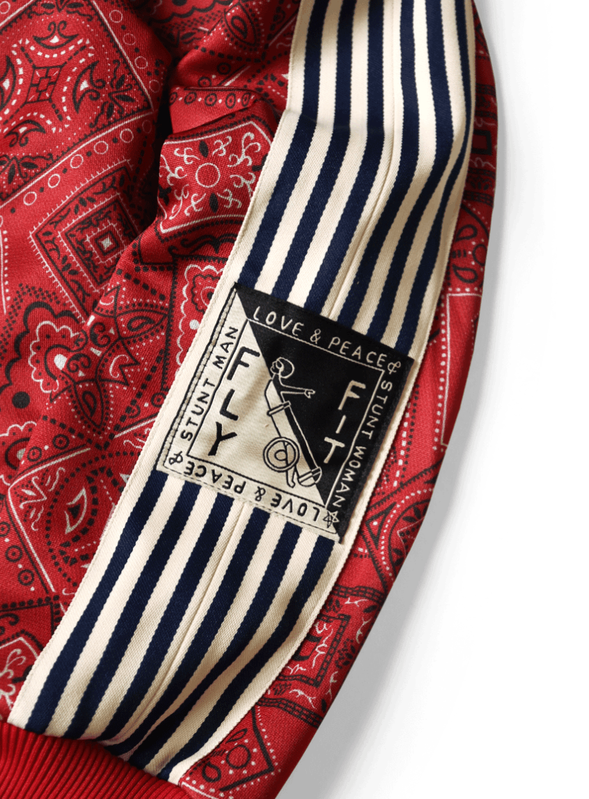 Kapital Smooth Jersey COOKIE Bandana Pattern Track JKT Red Size US XL / EU 56 / 4 - 7 Thumbnail