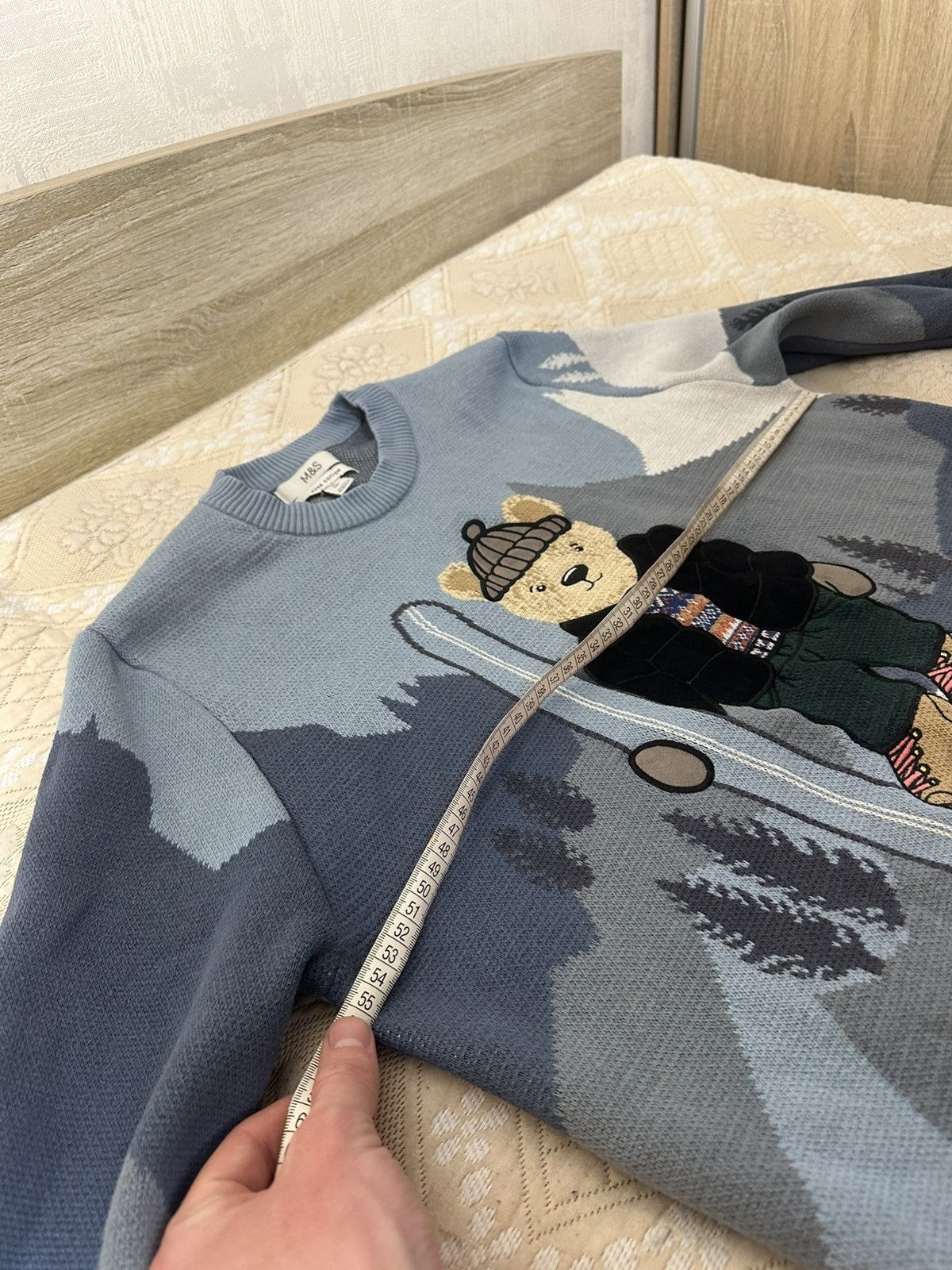 Marks & Spencer 🔥 Marks & Spencer Ski Bear Winter Sweater Ralph Lauren Y2K Size US XL / EU 56 / 4 - 6 Thumbnail