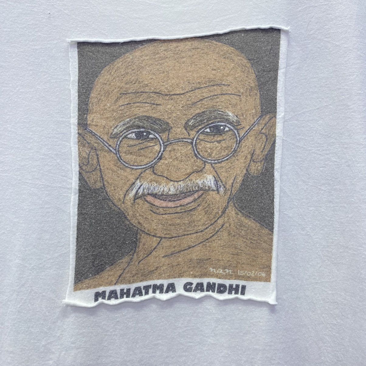 Vintage Mahatma Ghandi Politicians Photo Tee Size US M / EU 48-50 / 2 - 2 Thumbnail