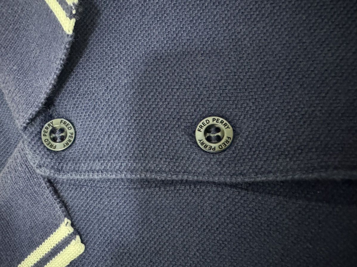 Fred Perry × Stussy FRED PERRY X STUSSY LONGSLEEVE SIDE TAPE POLO TEE 2015 Size US XS / EU 42 / 0 - 6 Thumbnail