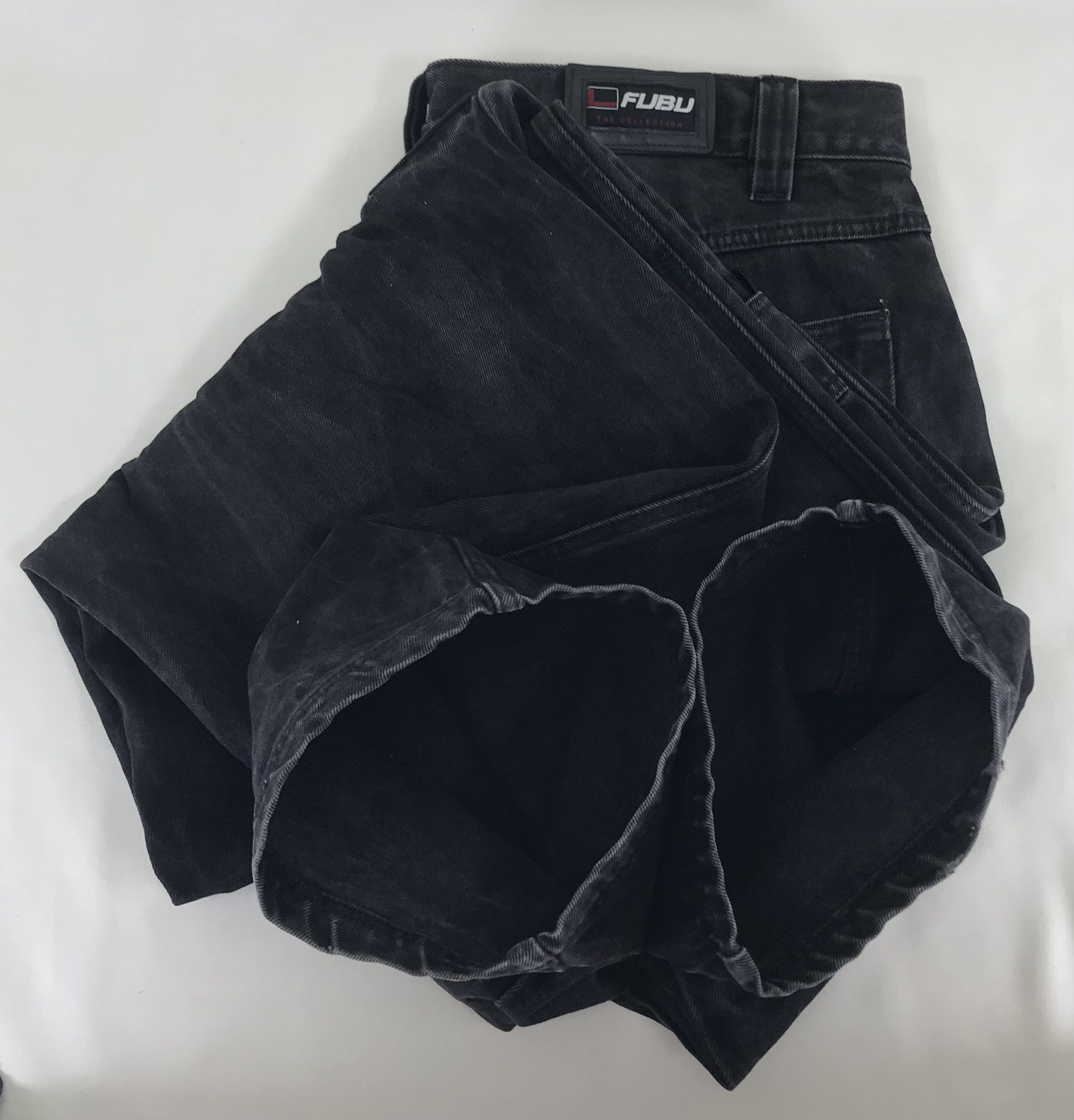 Fubu Vintage Fubu Faded Black Cargo Baggy Jeans Crazy Wide Denim Size US 38 / EU 54 - 19 Thumbnail