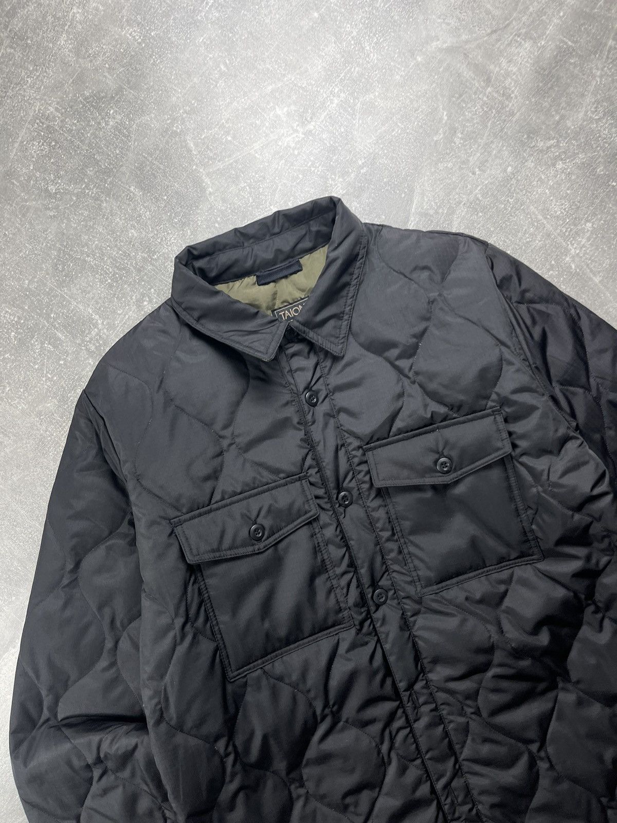 TAION TAION Military Quilted Down Shirt Jacket Black Size M Size US L / EU 52-54 / 3 - 4 Thumbnail