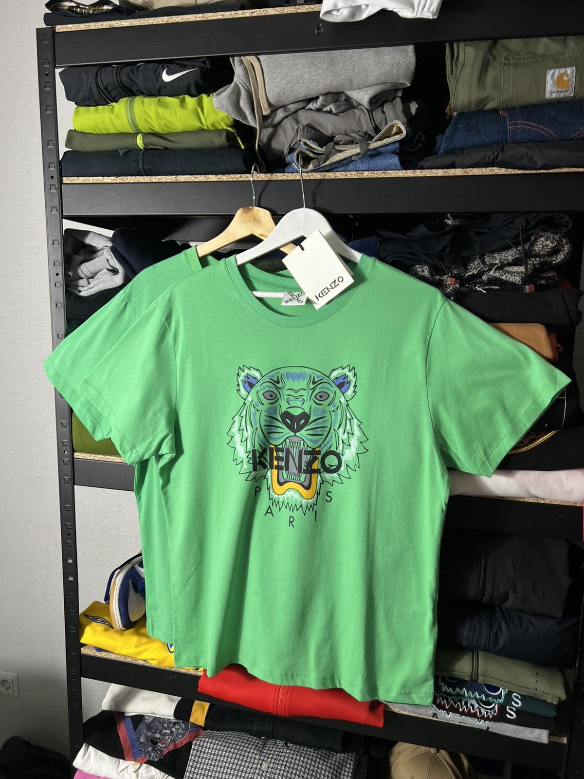 Kenzo 💚 NWT Kenzo Paris Tiger Classic T-Shirt Green Size XL Size US XL / EU 56 / 4 - 1 Thumbnail