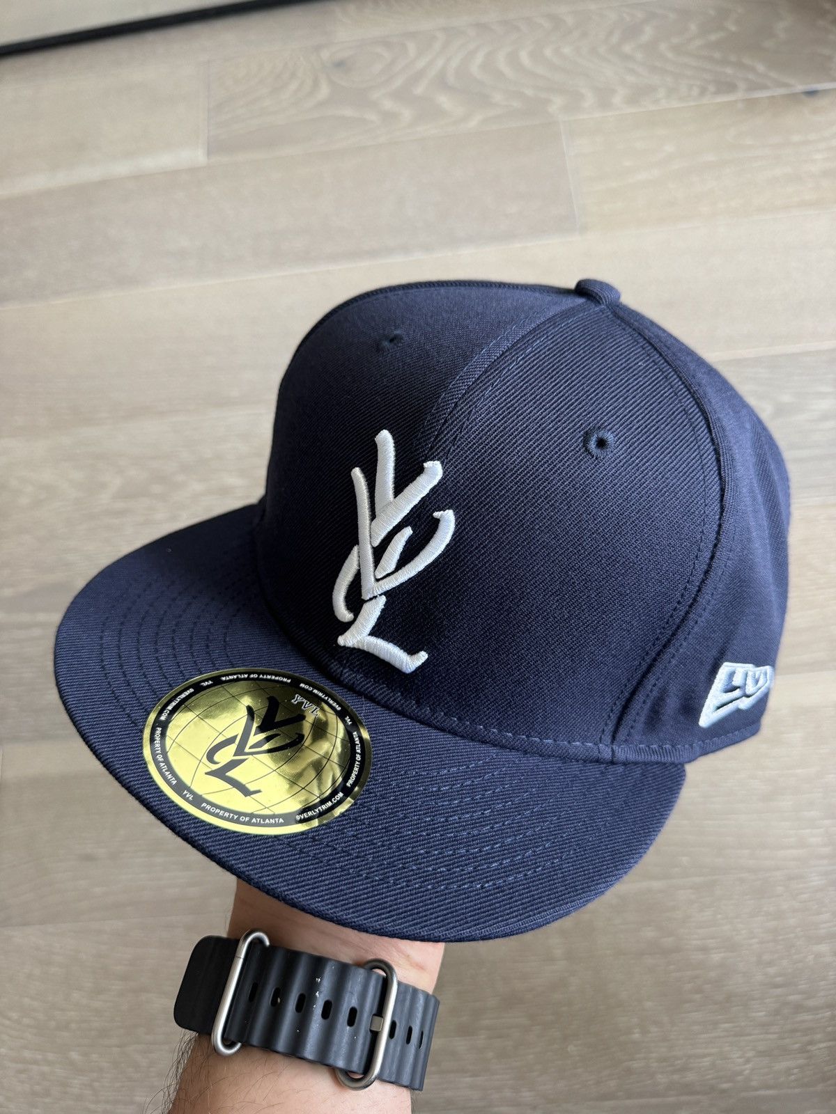 Playboi Carti Opium YVL Fitted hat Navy Blue size 7 brand new
