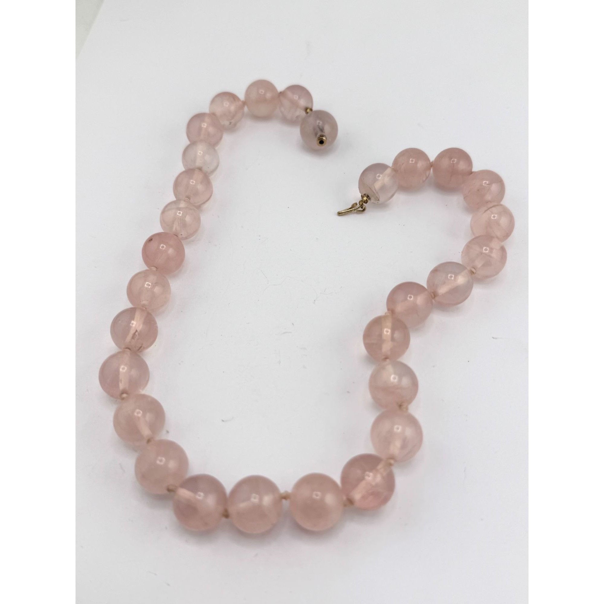 Vintage Vintage 14K Gold Clasp Pink Topaz Beaded Stone Collar Neckla Size ONE SIZE - 8 Thumbnail