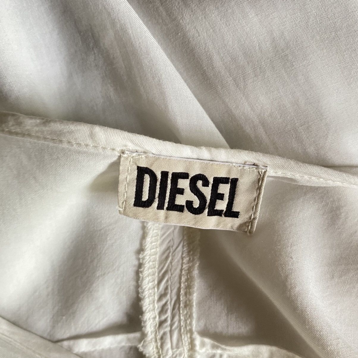 Diesel DIESEL White Ruffled Sleeveless Blouse Size S / US 4 / IT 40 - 8 Thumbnail