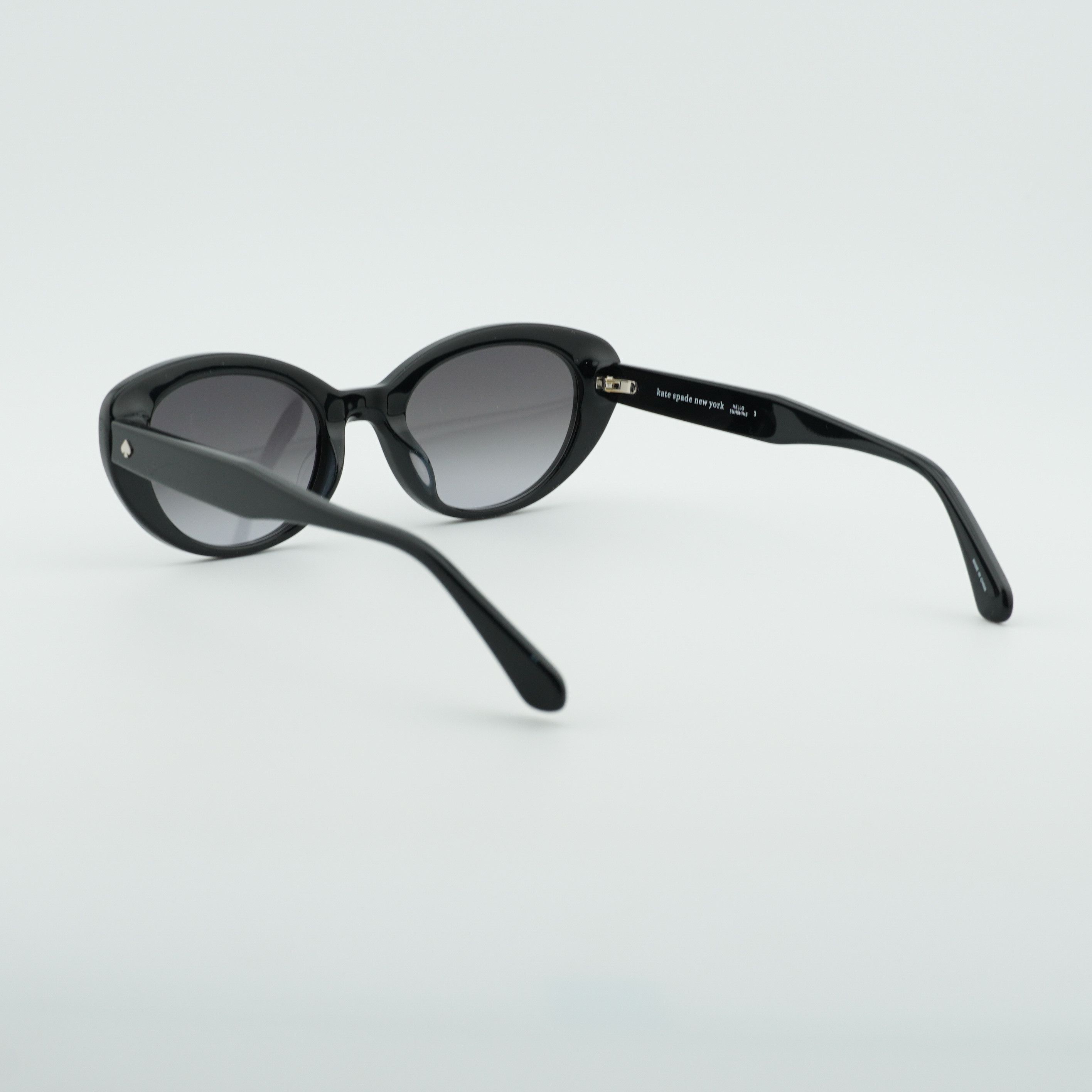 Kate Spade Kate Spade CRYSTAL/S 0807 9O Sunglasses Black Cat Eye Frame Size ONE SIZE - 5 Thumbnail