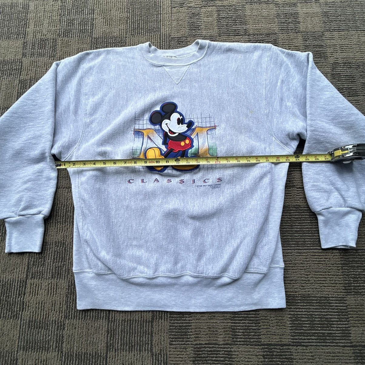 Disney Vintage 90’s Mickey Mouse Reverse Weave Crewneck Sweatshirt Size US XL / EU 56 / 4 - 5 Thumbnail