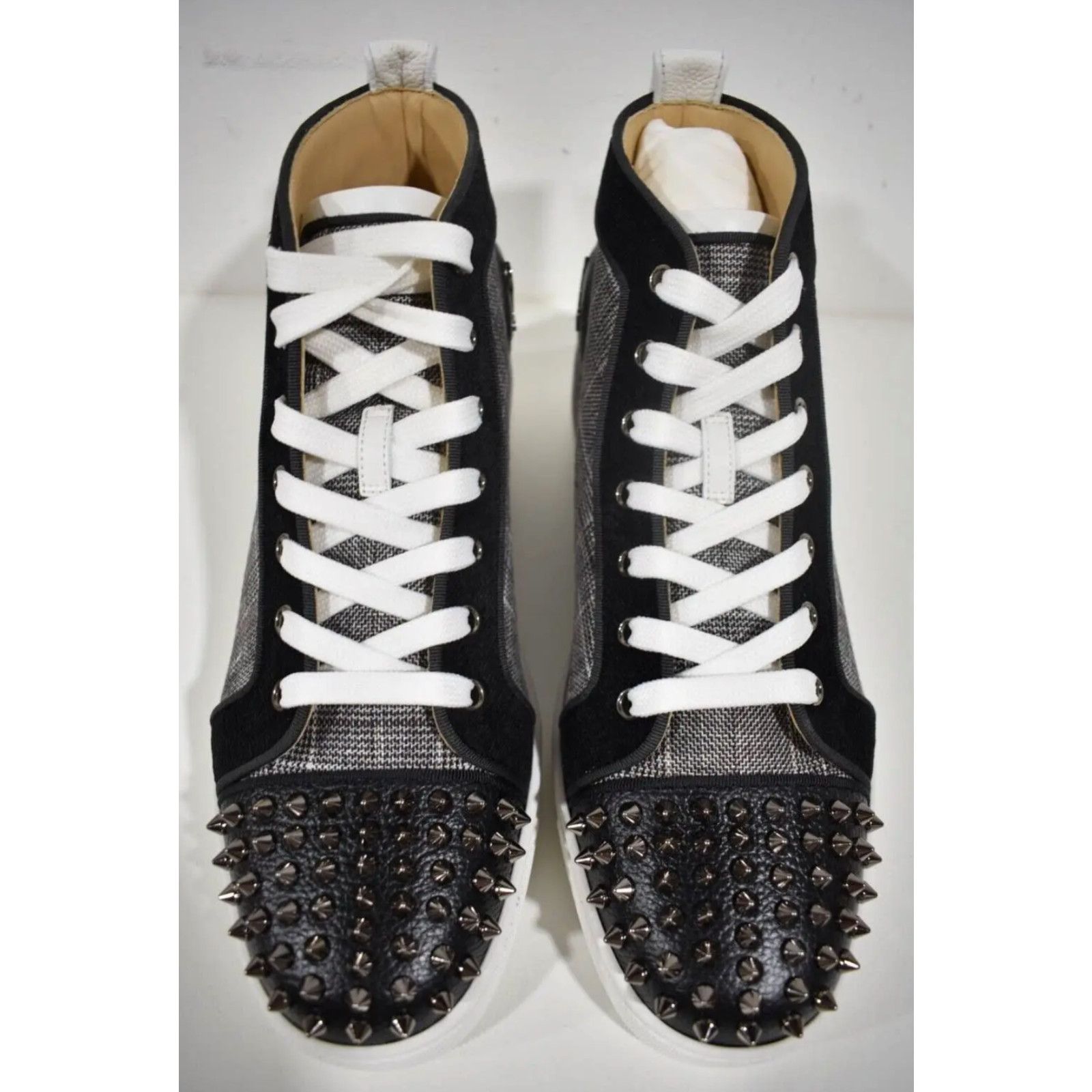 Christian Louboutin Christian Louboutin Mens Lou Spikes Orlato Flat Grey Size US 9 / EU 42 - 7 Thumbnail