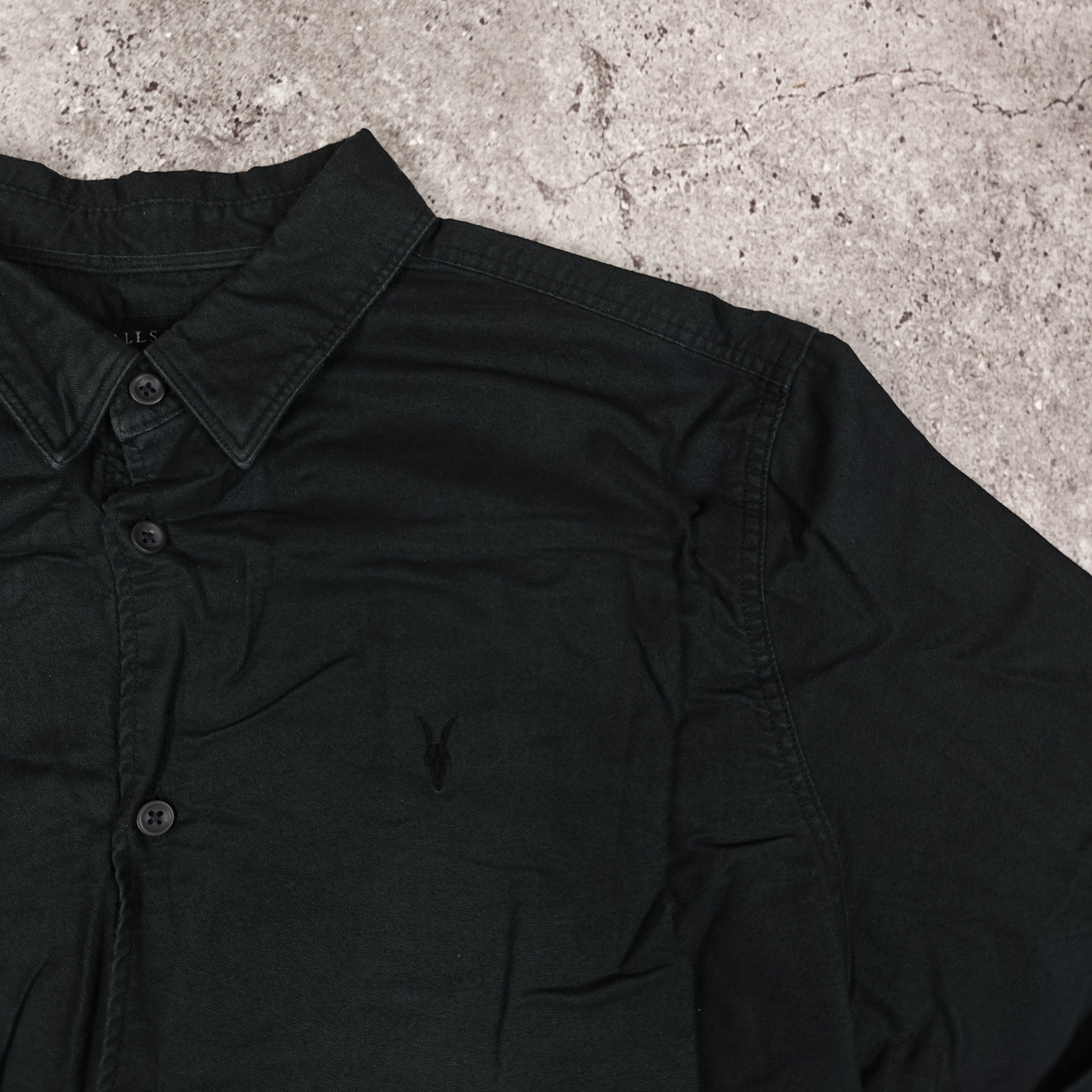 Allsaints Allsaints Shirt Relaxed Fit Hermosa LS Shirt Gray size S Size US S / EU 44-46 / 1 - 4 Thumbnail