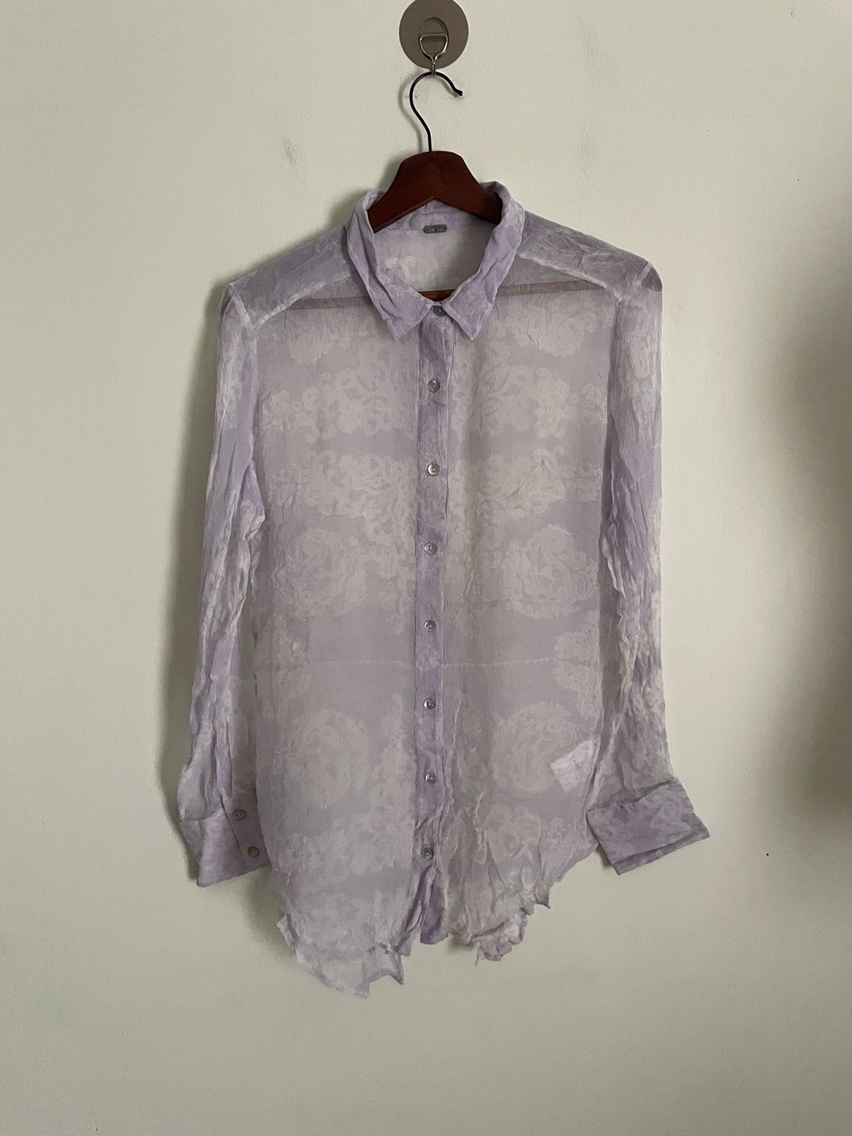 Chan Luu Chan Luu White Flower Blouse Size ONE SIZE - 1 Thumbnail