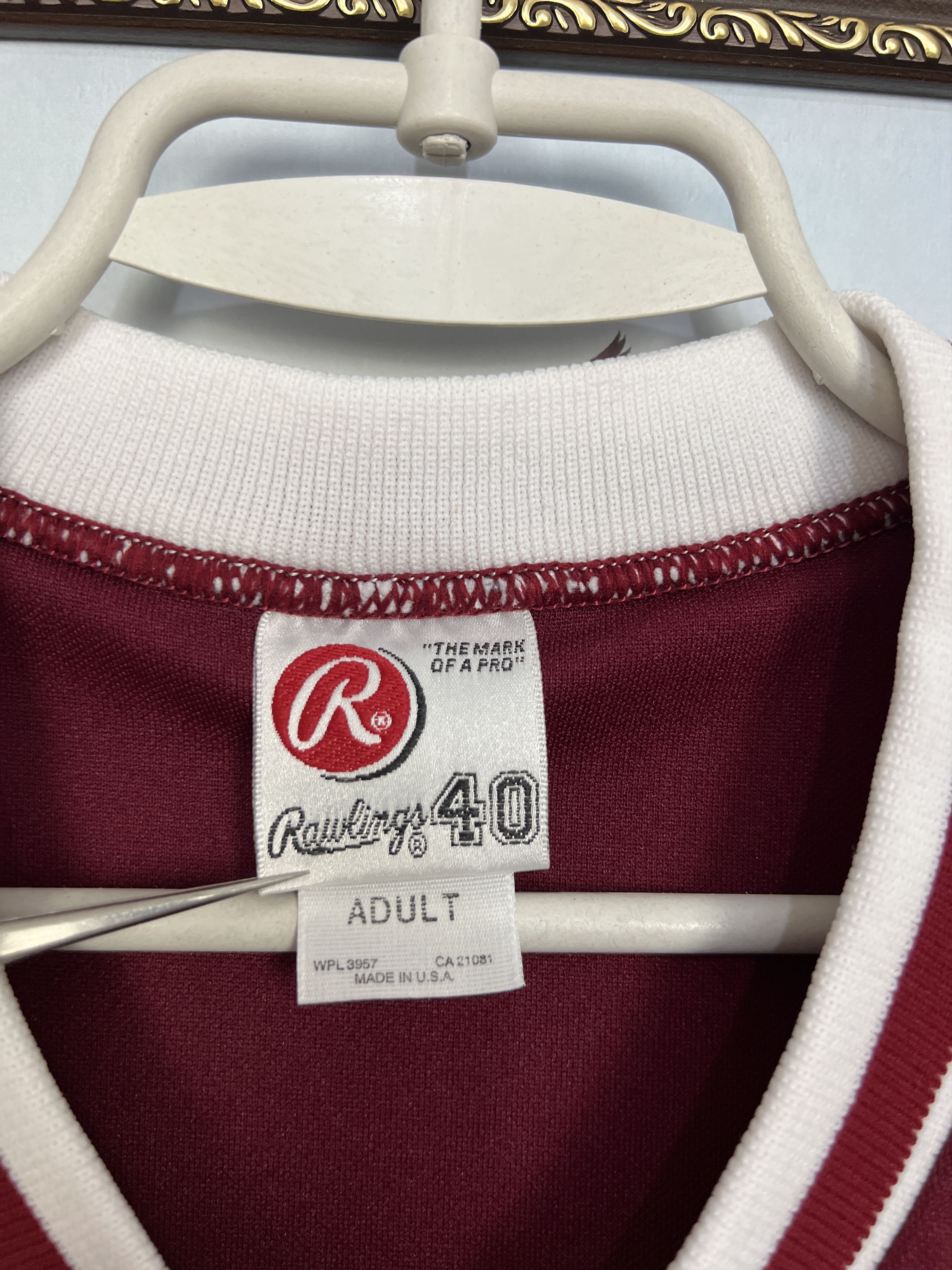 Vintage Vintage Rawlings Baseball USA Made #15 Jersey Trikot Shirt Size US L / EU 52-54 / 3 - 6 Thumbnail