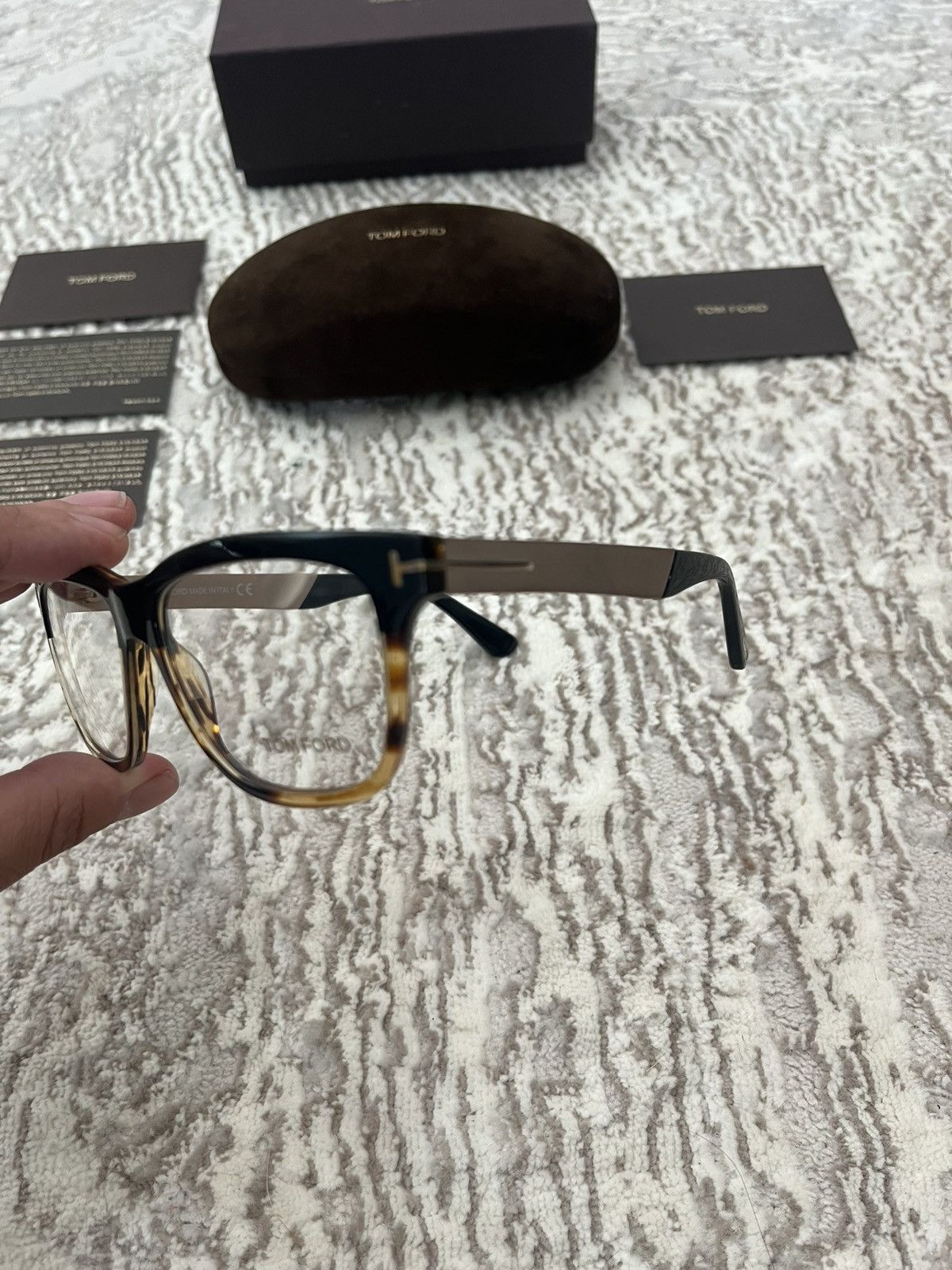 Tom Ford Tom Ford Square Block Black & Tourtise Optical Frames Glasse Size ONE SIZE - 7 Thumbnail