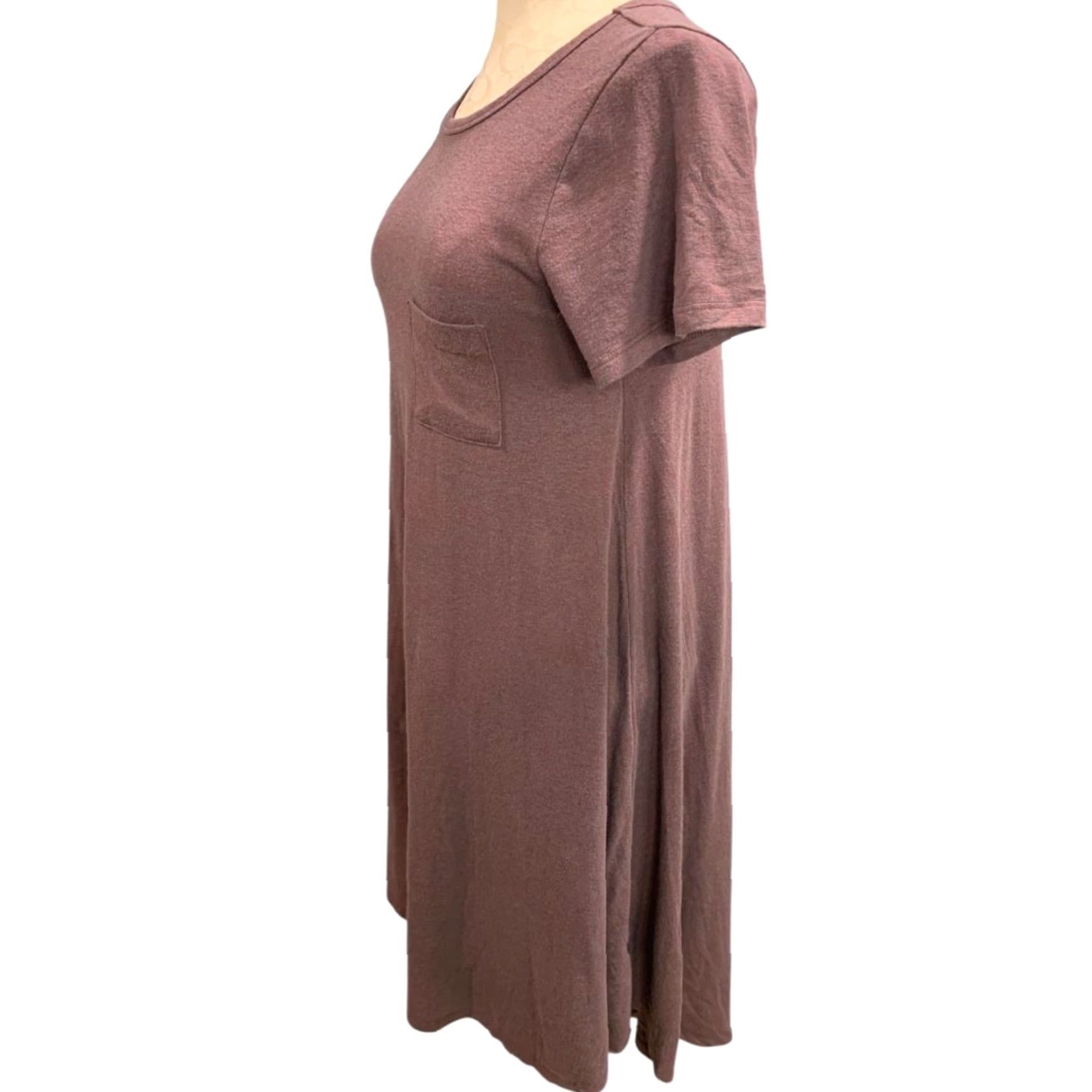 Vintage VINTAGE LuLaRoe Carly Dress Hi Lo Hem Tshirt Shirt Dress Purple XS Womens Women Size XS / US 0-2 / IT 36-38 - 3 Thumbnail
