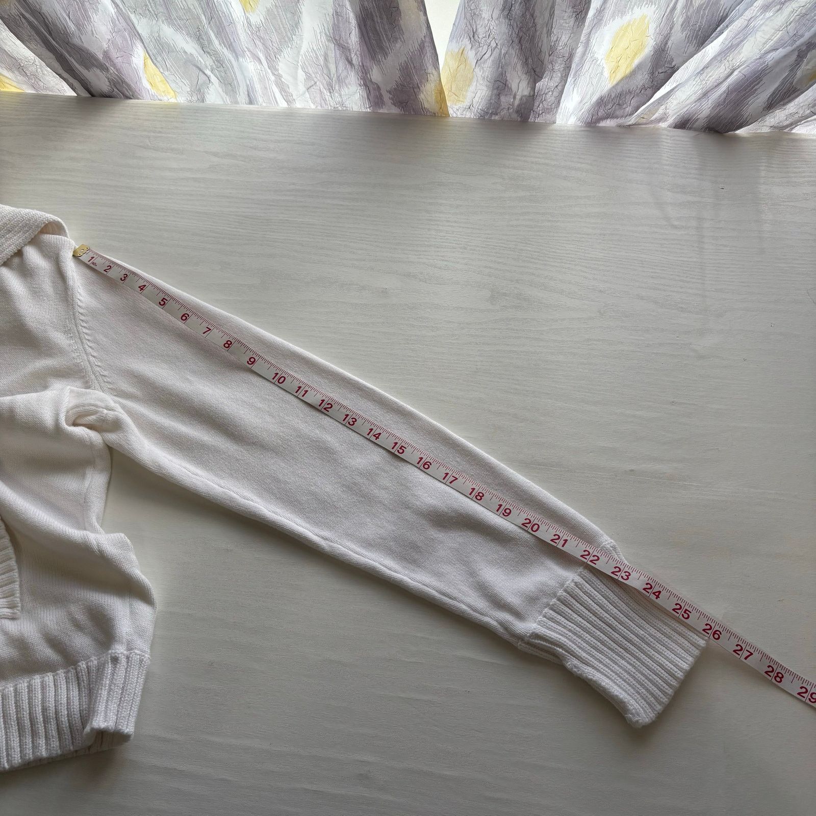 Other Liz Claiborne White Shawl-Collar Pullover Sweater Size Large Size L / US 10 / IT 46 - 5 Thumbnail