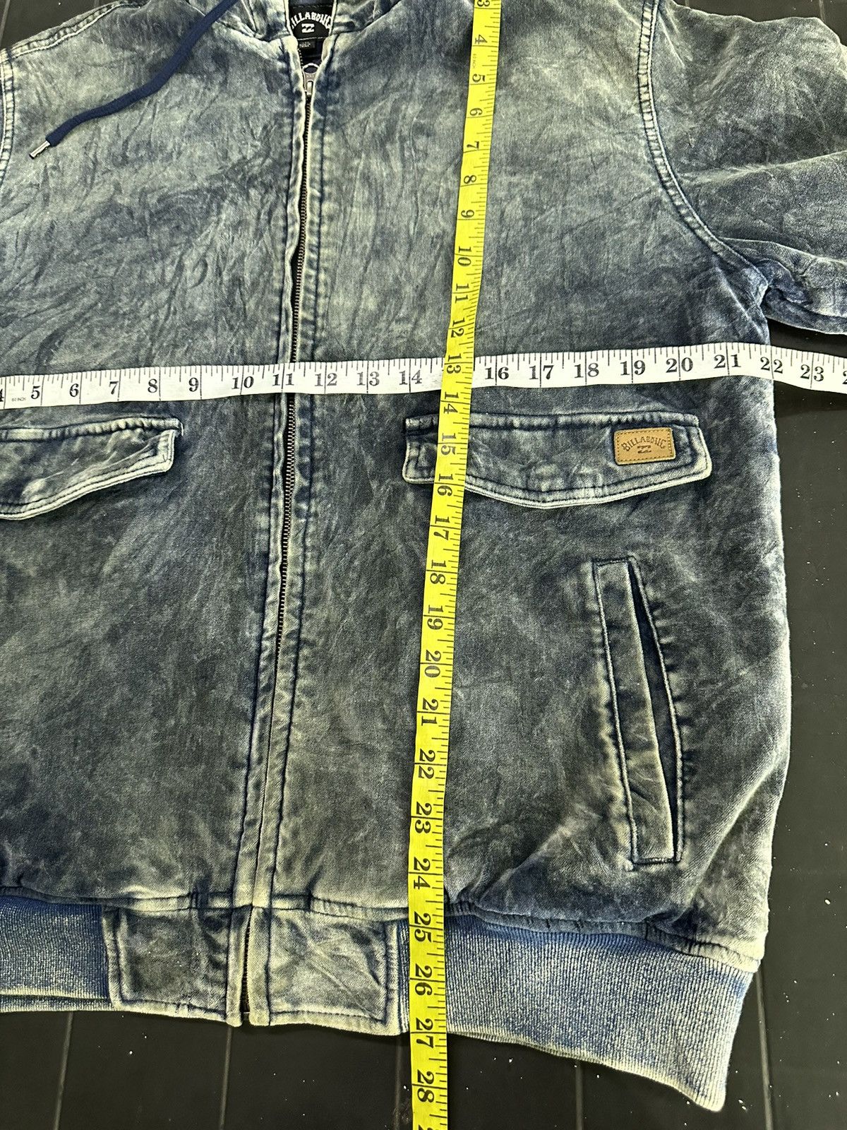 Billabong × If Six Was Nine × Indigo Billabong Indigo Velor Wave Washed Hoodie Jacket Size US M / EU 48-50 / 2 - 16 Thumbnail