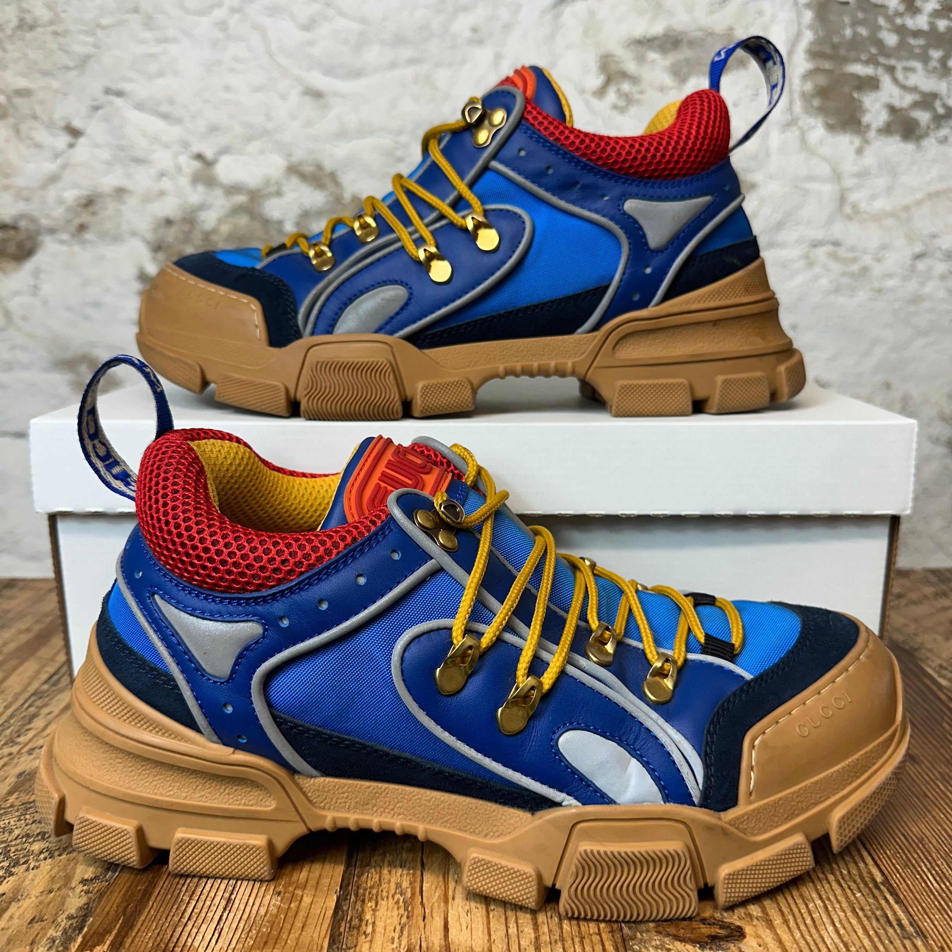 Gucci Gucci Flashtrek Red Blue Brown Boot Sneaker Sz 7 Size US 7 / EU 40 - 1 Thumbnail