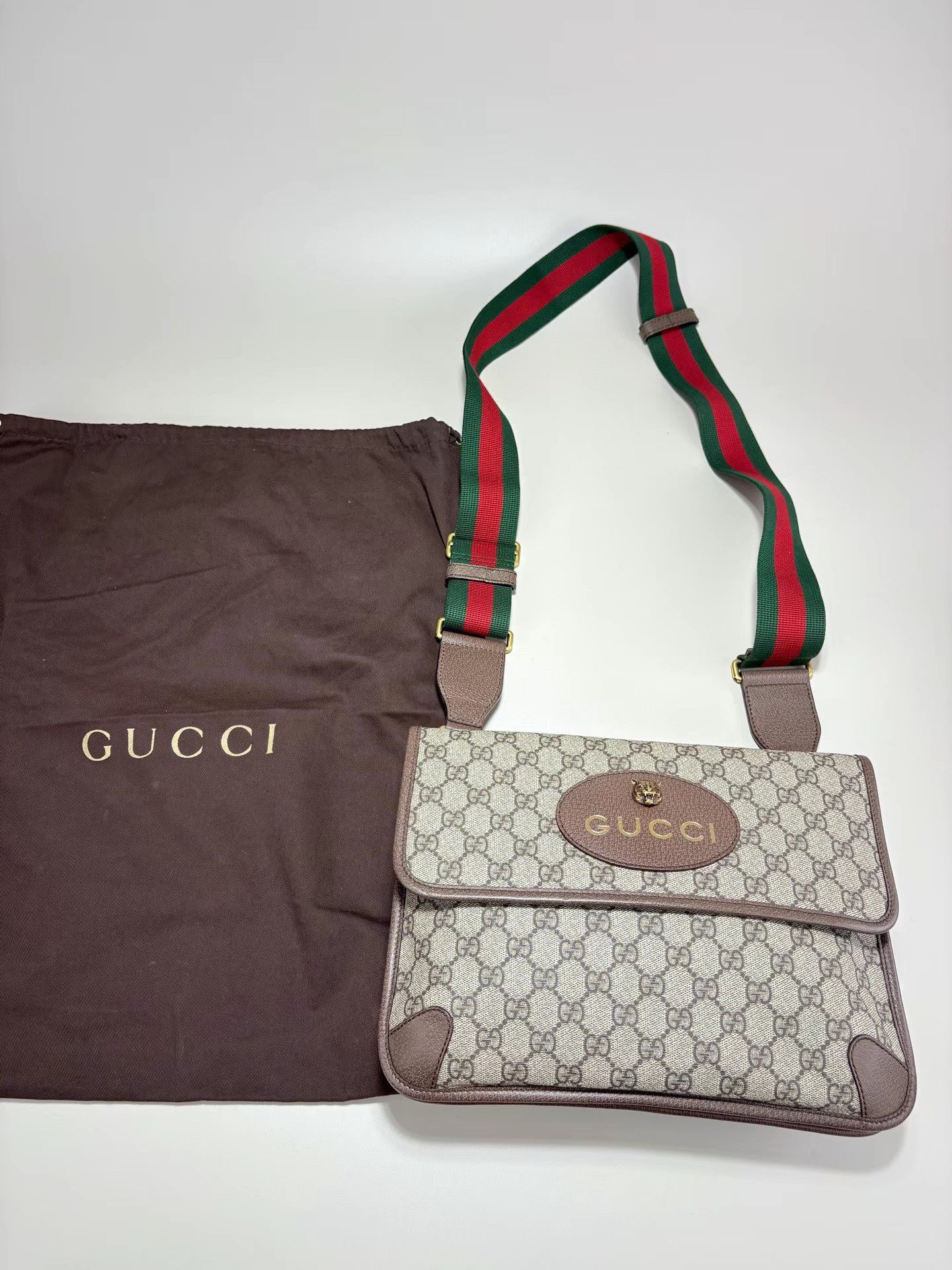 Gucci GUCCI double-sided tiger head messenger bag large size K1 Size ONE SIZE - 1 Thumbnail