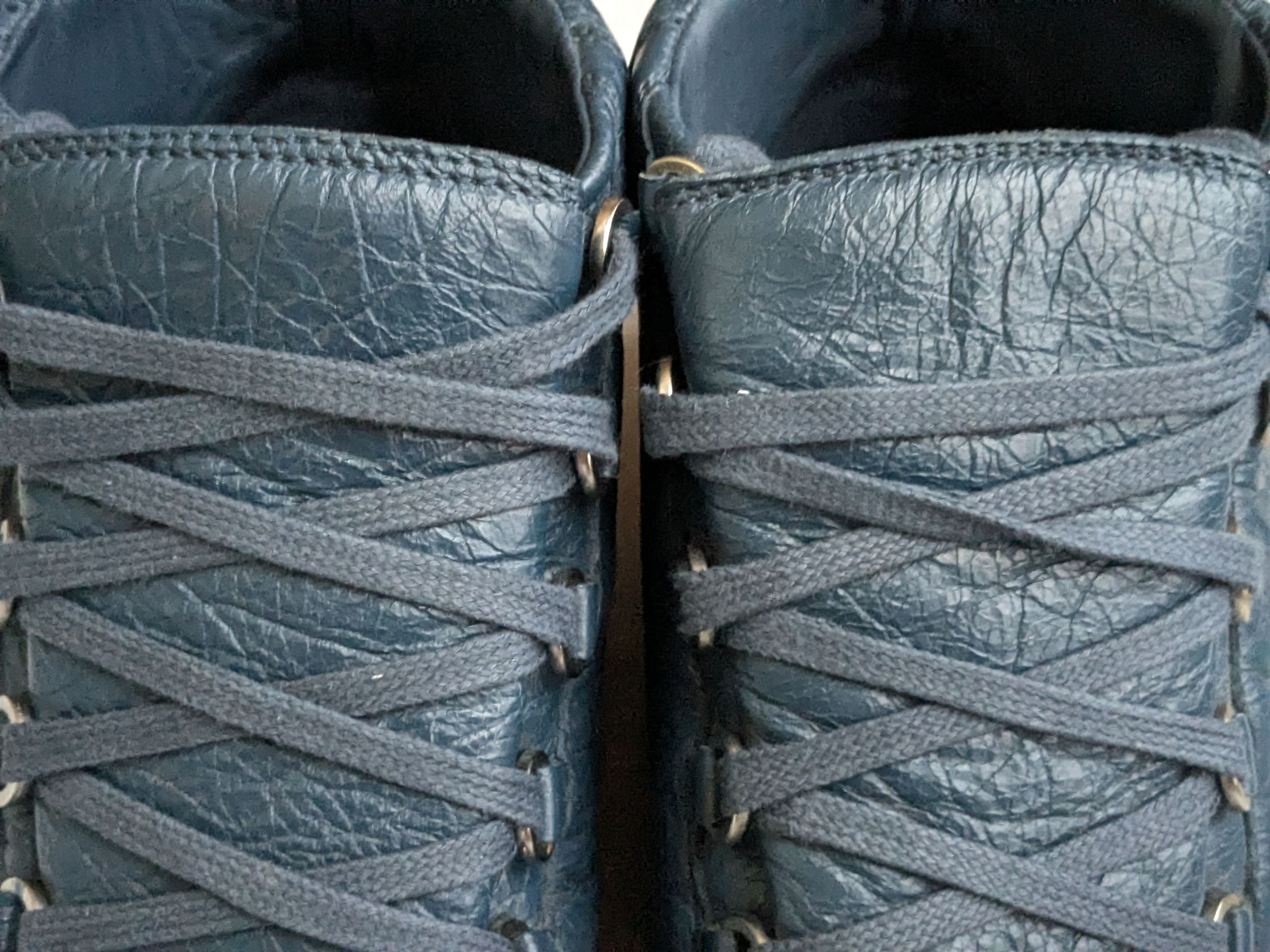 Balenciaga Balenciaga Arena Blue Leather 8 High Tops Lace Up Size US 8 / EU 41 - 2 Thumbnail