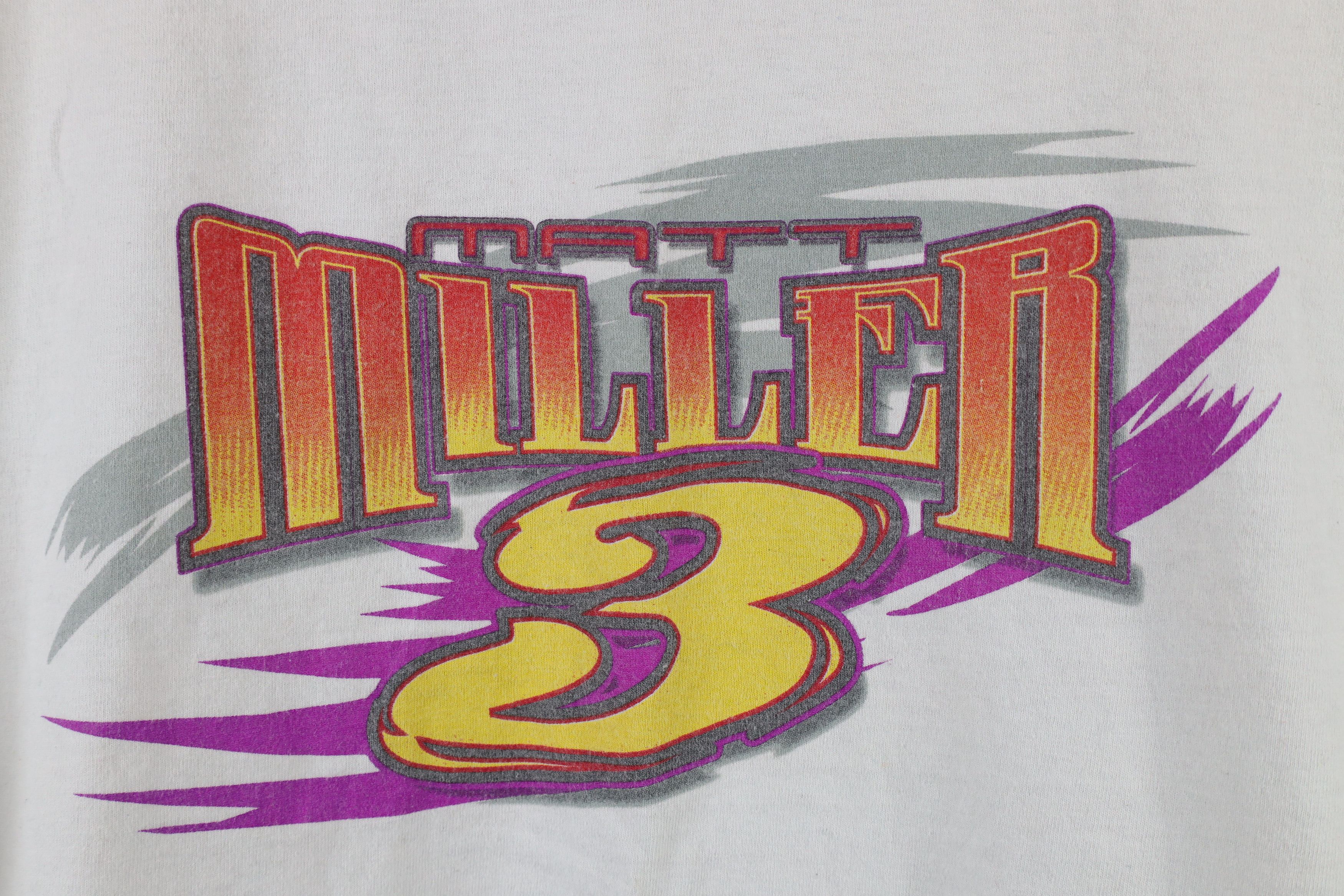 Vintage Vintage Y2K Streetwear Miller Racing Short Sleeve T-Shirt Size US XL / EU 56 / 4 - 4 Thumbnail