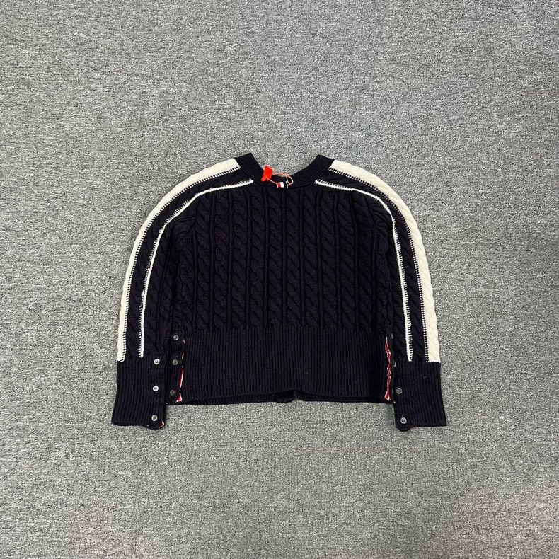 Thom Browne Thom Browne Marble Knitted Open Shirt Size US XL / EU 56 / 4 - 2 Thumbnail