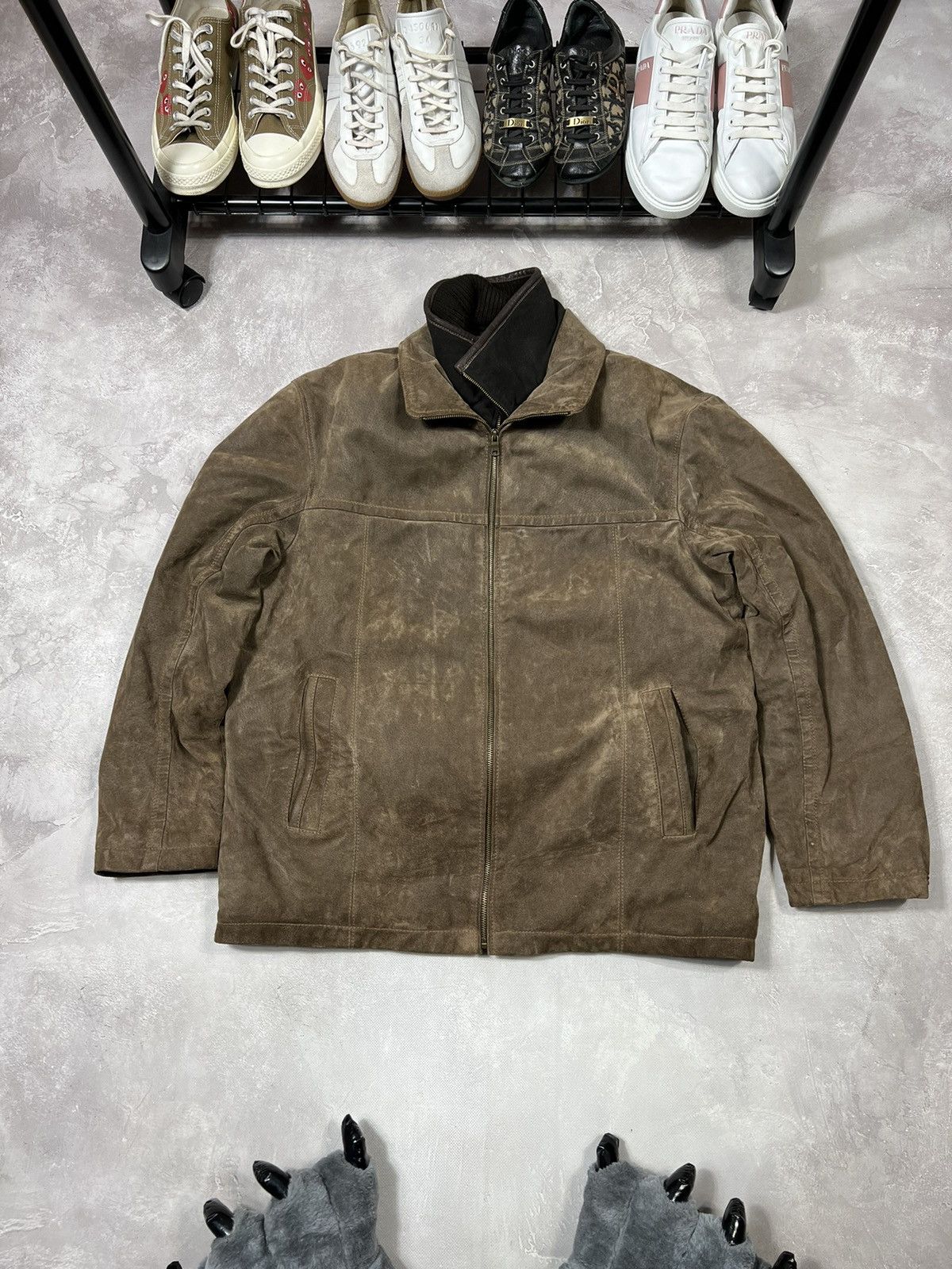Vintage Vintage Y2k Leather Jacket Size US L / EU 52-54 / 3 - 1 Thumbnail